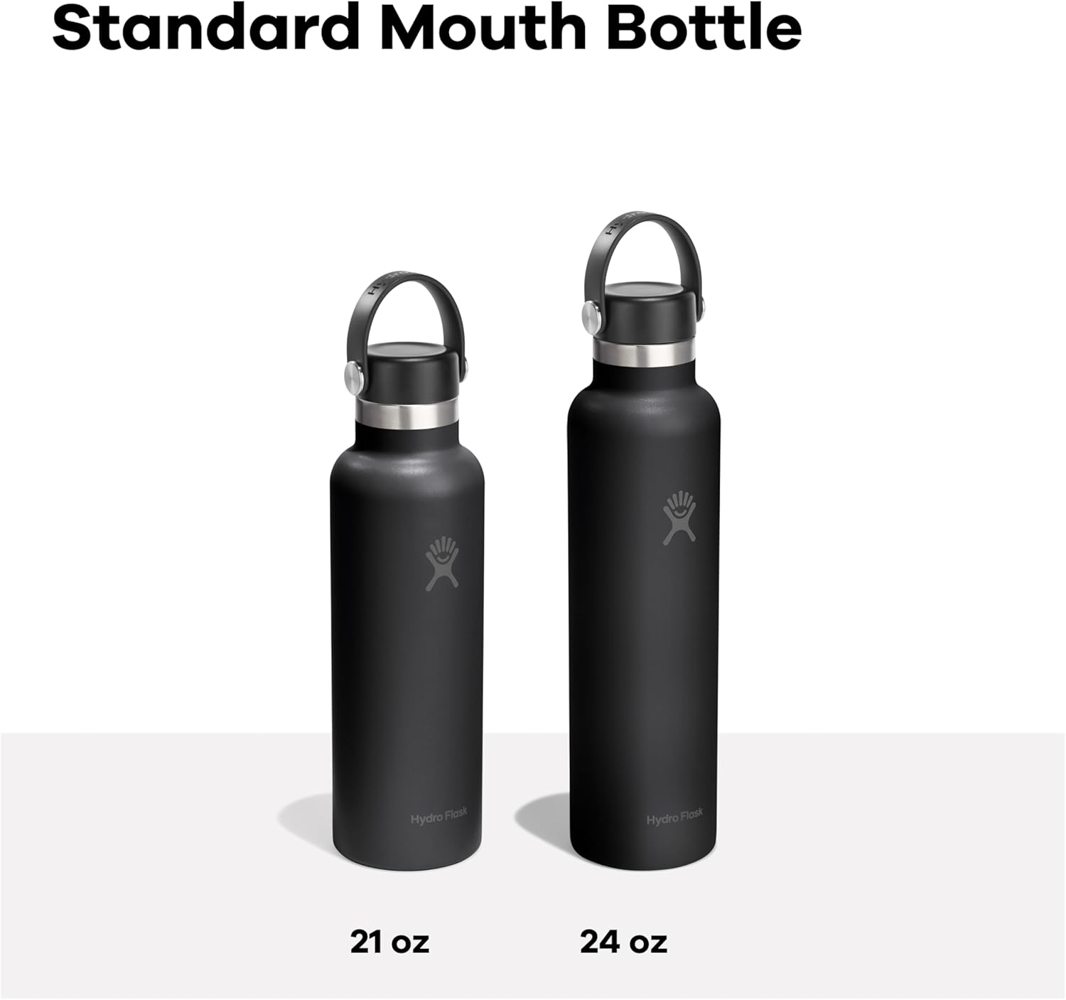 Detalle de Hydro Flask Water Bottle - 24 Oz Harbor Blue with Leakproof Cap