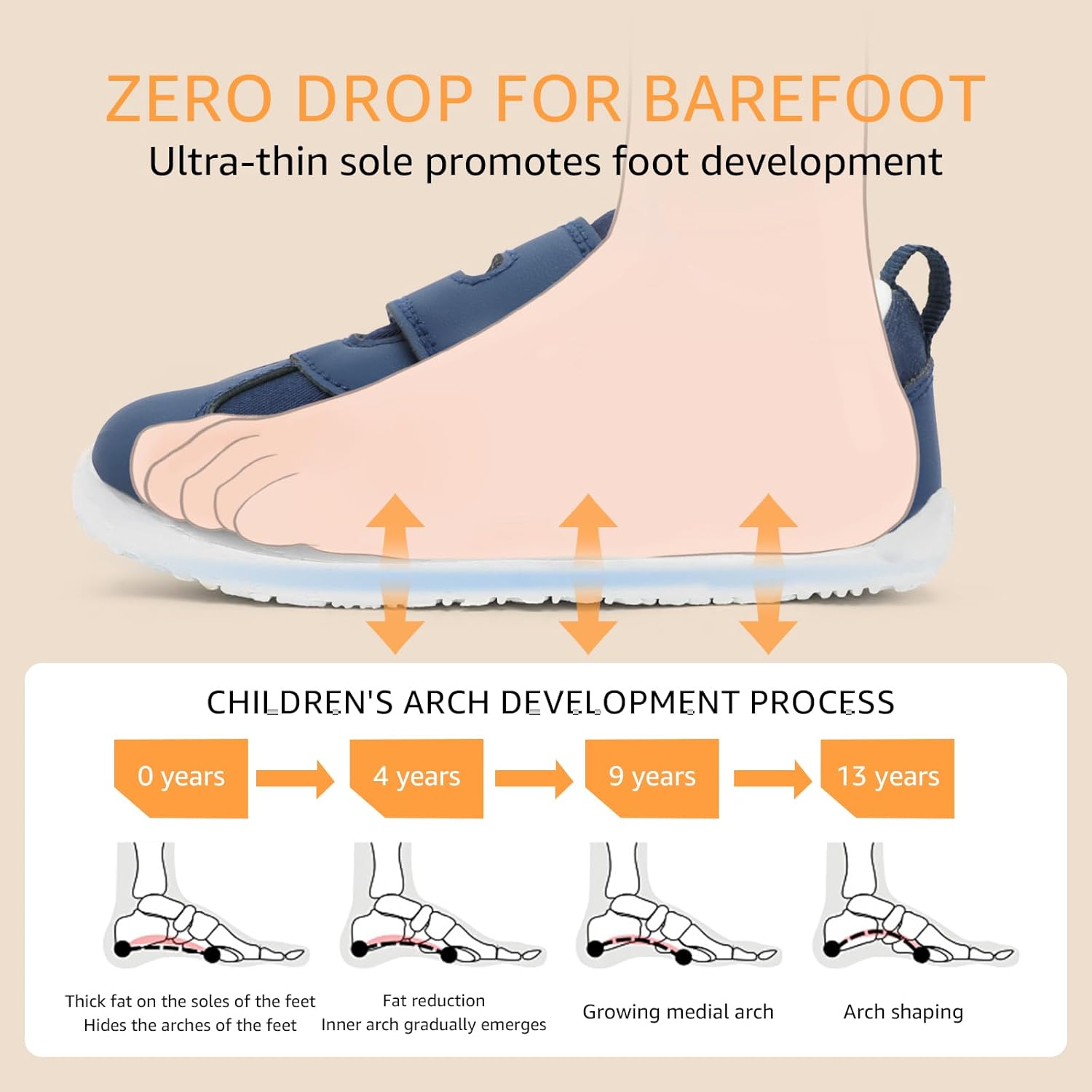 Thumbnail 3 de STQ KIDS Barfußschuhe für Kinder mit weitem Zehenraum (EU 21–29) – leichte Lauflernschuhe für Baby & Kleinkind