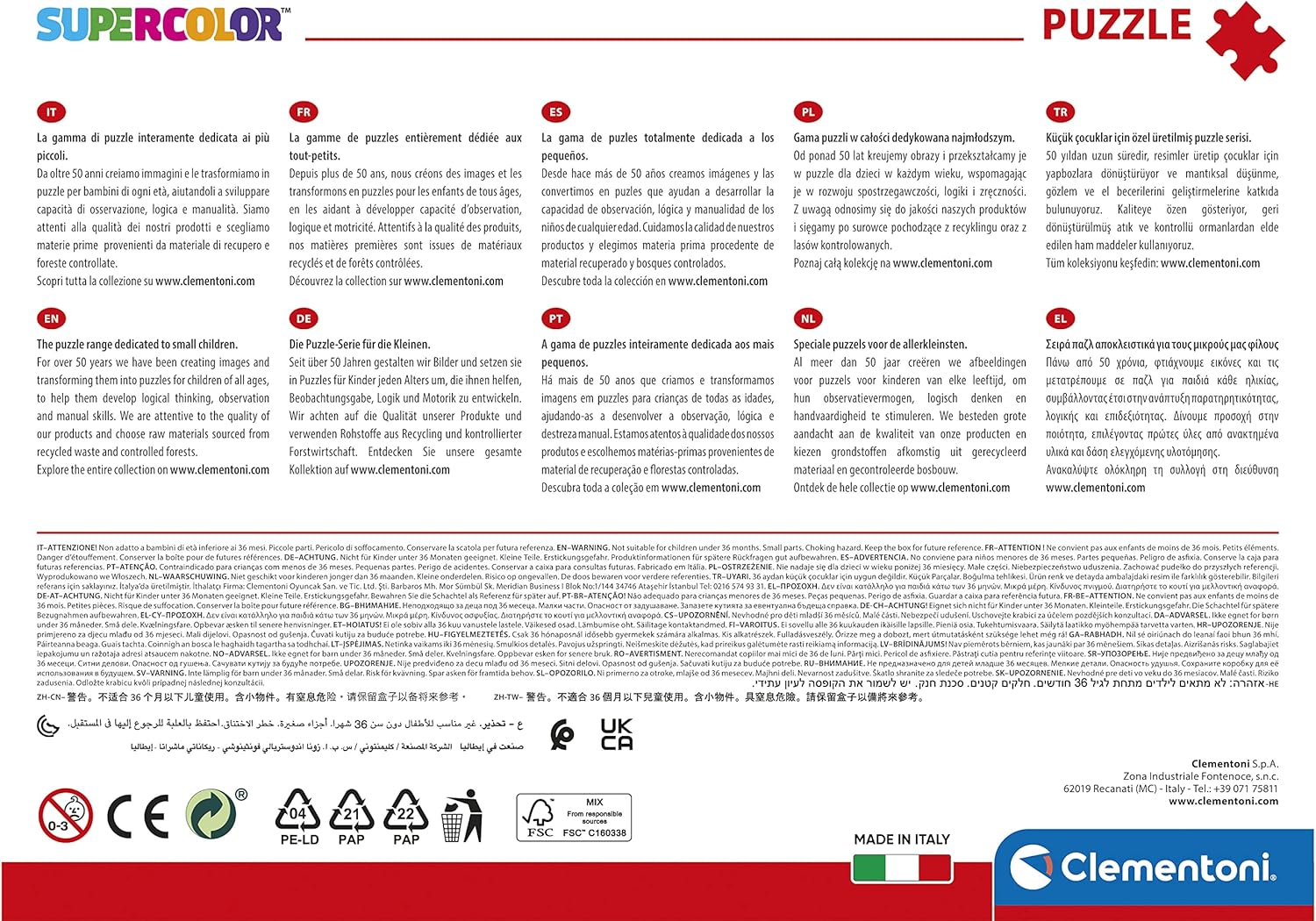 Thumbnail 2 de Clementoni Supercolor DC Comics Justice League – Puzzle enfant 104 pièces (à partir de 6 ans)