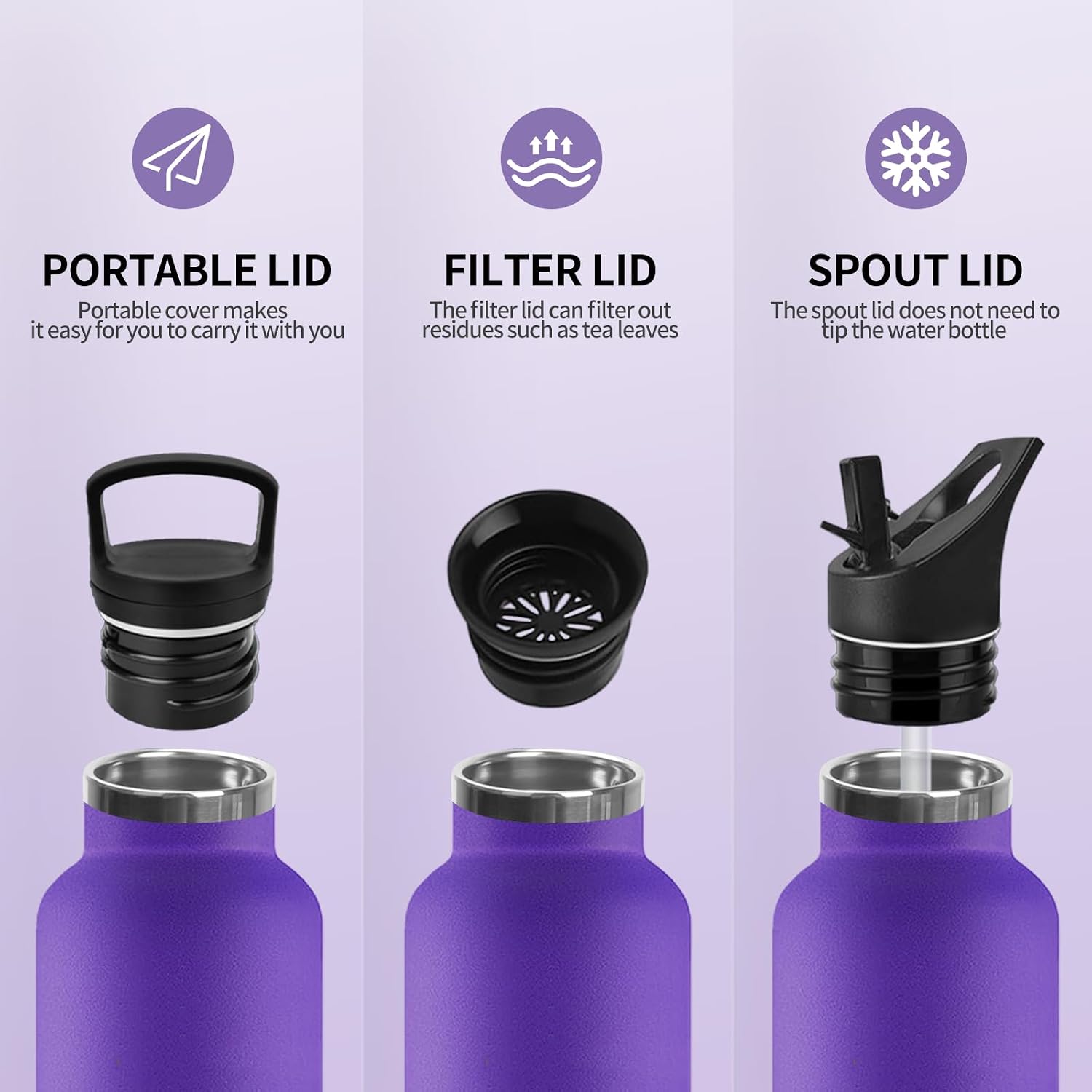 Detalle 2 de Mulbijeo Gourde Isotherme 500 ML en inox