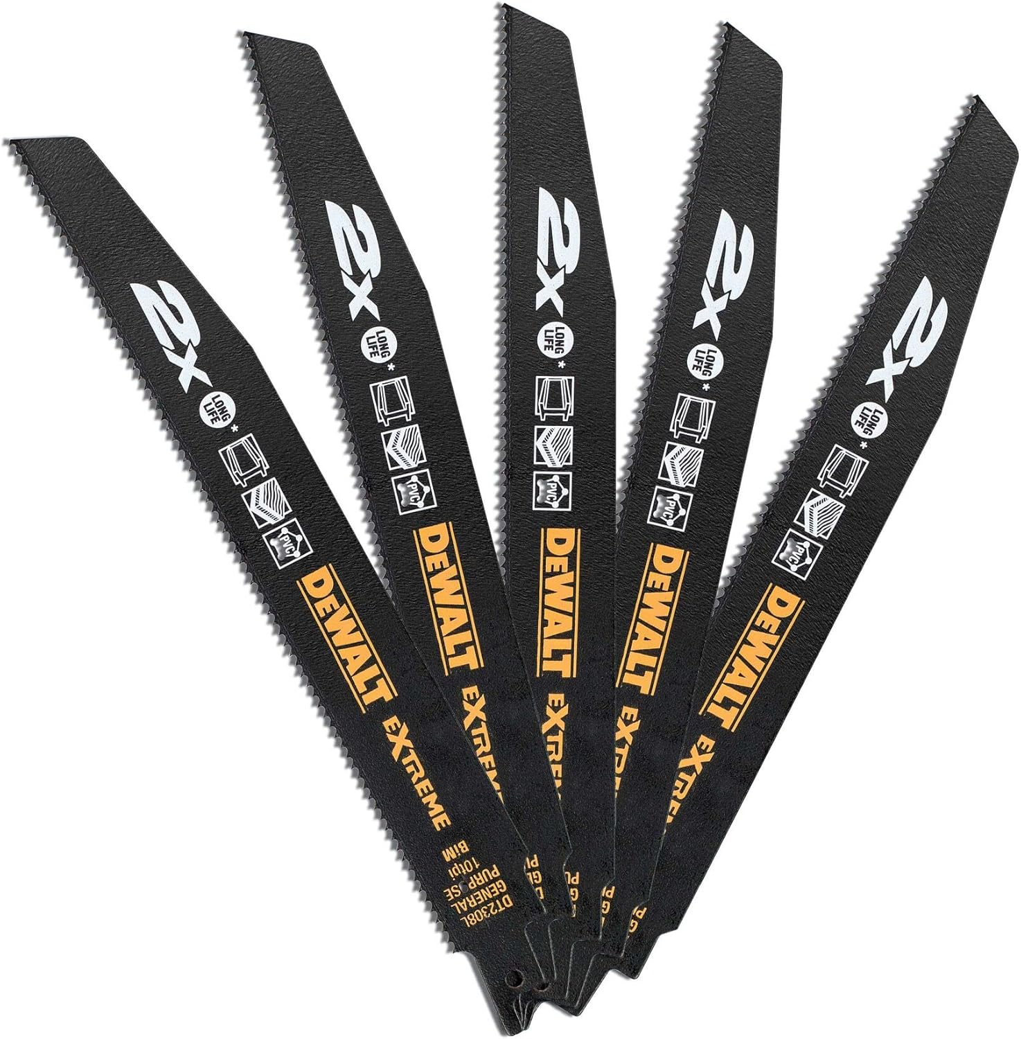 Detalle de DEWALT DT2308L-QZ lama bi‑metal 2X Extreme 5