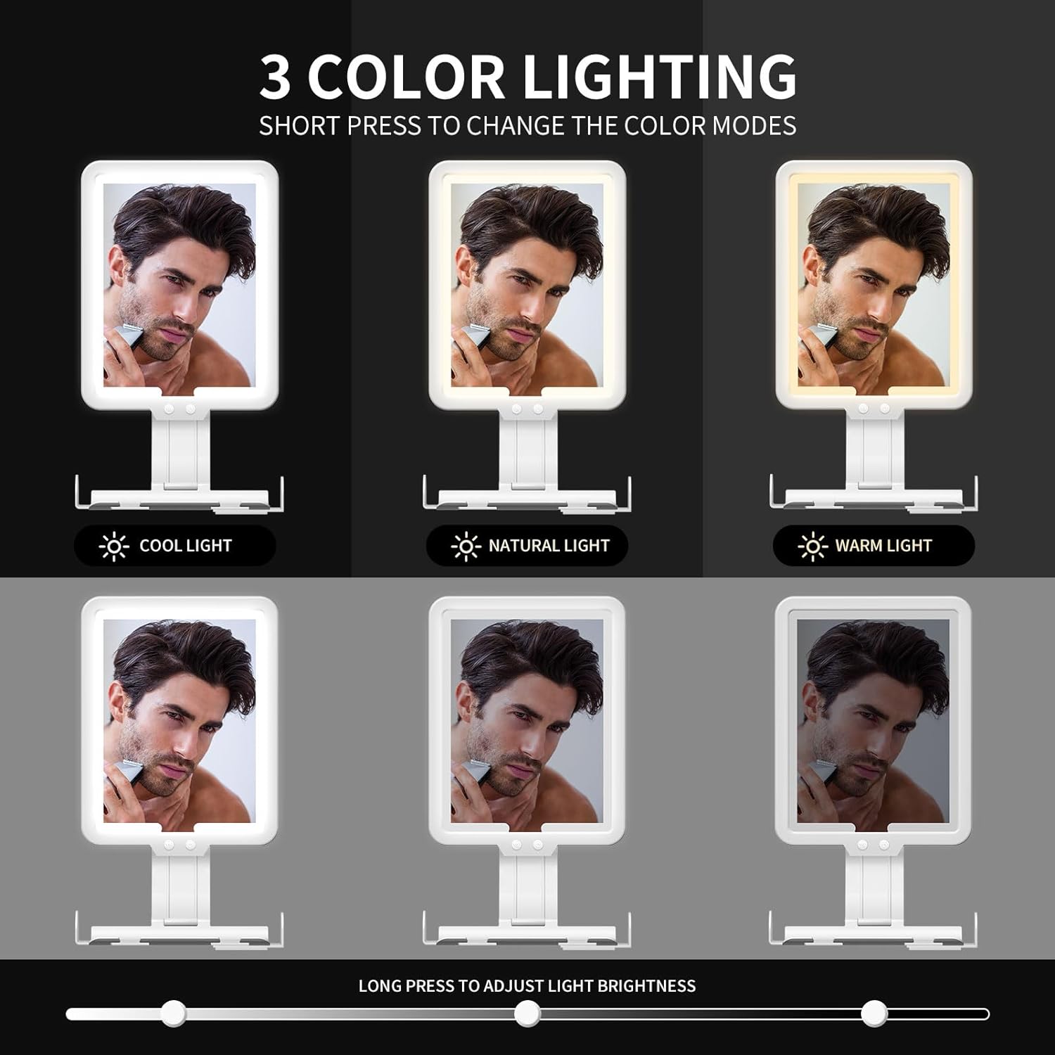 Thumbnail 3 de Lighted Shower Mirror 9.5×7 in Fogless 🪞