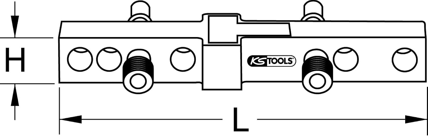 Thumbnail 3 de KS Tools 204.2000 Dima regolabile con bolle – 300 mm