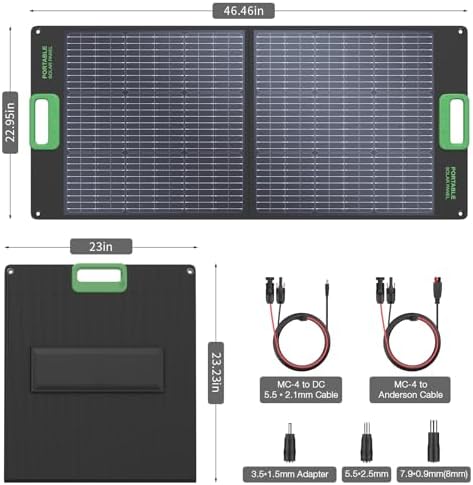 Thumbnail 5 de GRECELL 100W Solar Panel 21.5V Portable Foldable ☀