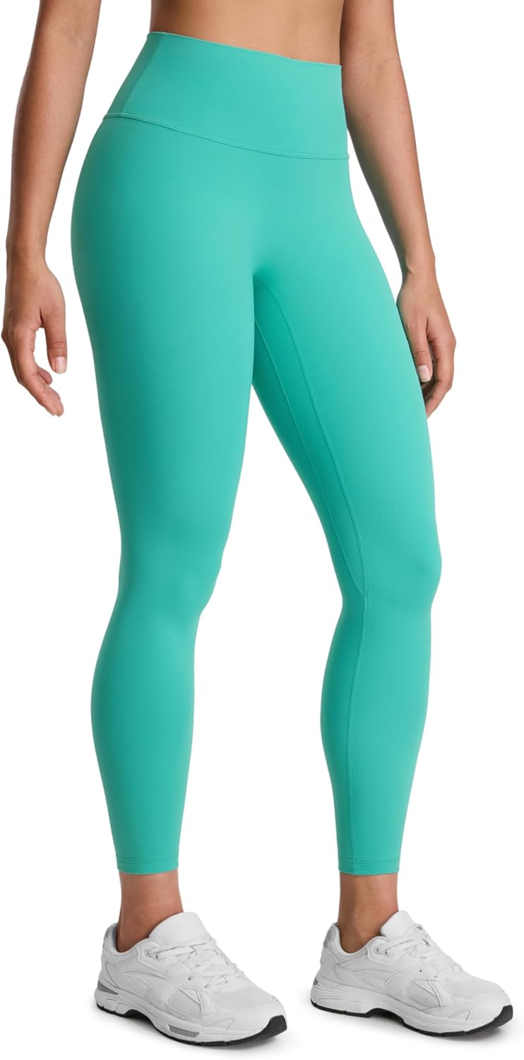Detalle de CRZ YOGA Womens SculptAir No Front Seam Yoga Leggings 25" – High Waisted Stretchy Workout Pants