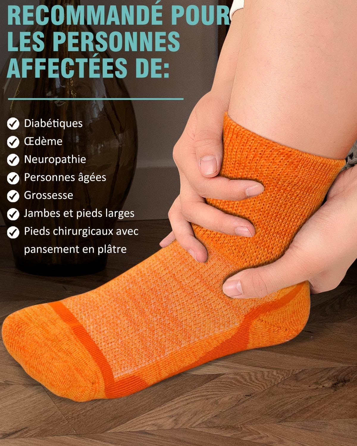 Thumbnail 4 de ZFSOCK Chaussettes Diabétiques 30 cm