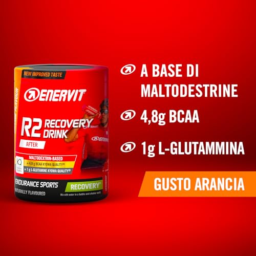 Detalle de Enervit R2 Recovery Drink Arancia – Barattolo 400 g