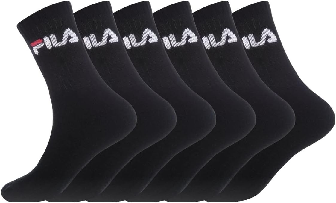 Detalle de Fila Calze Sportive da Uomo (Pacco da 6) – Comfort cotone e vestibilità elastica