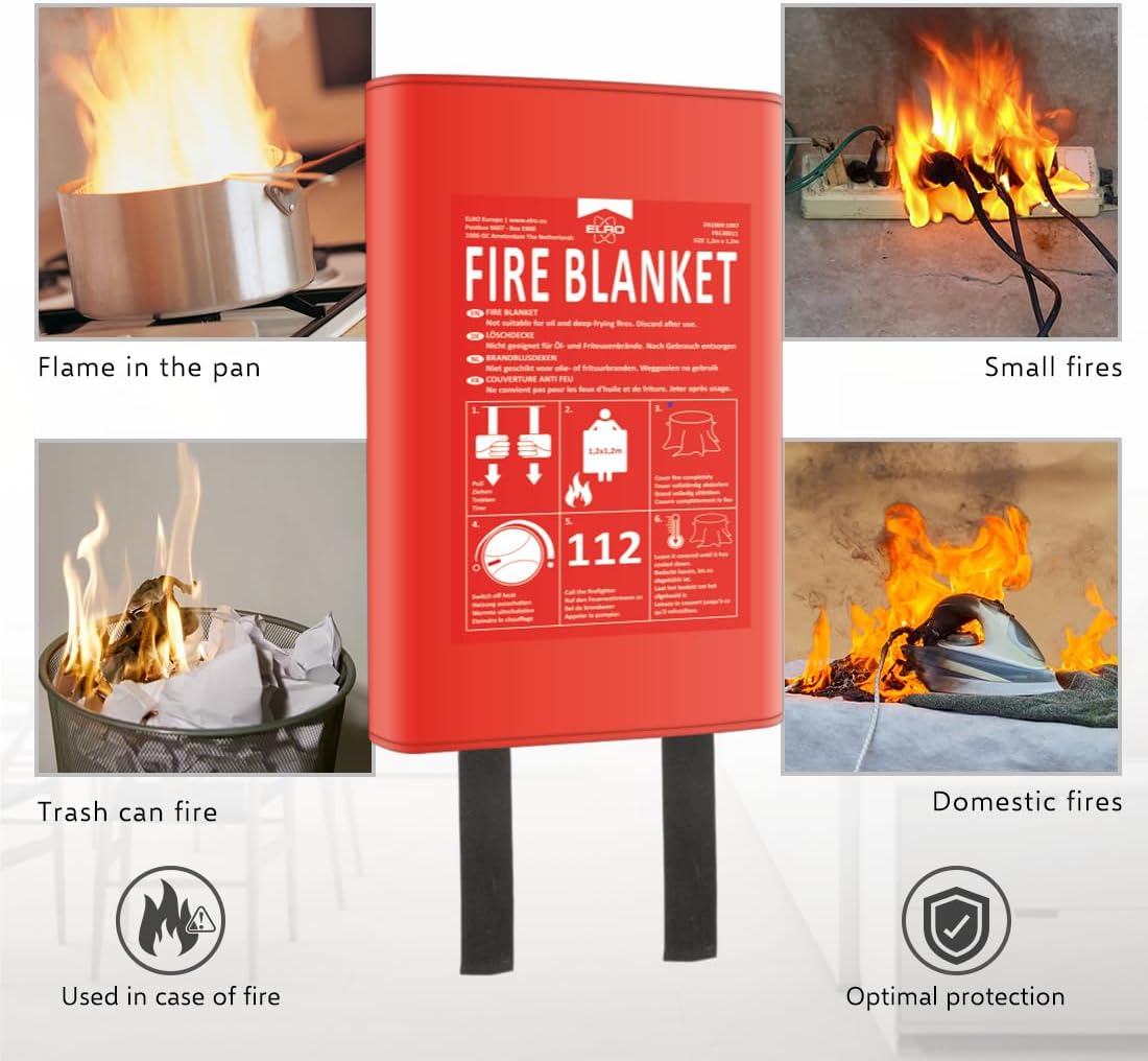 Thumbnail 3 de ELRO FB1300 Manta ignífuga 1,2 m x 1,2 m