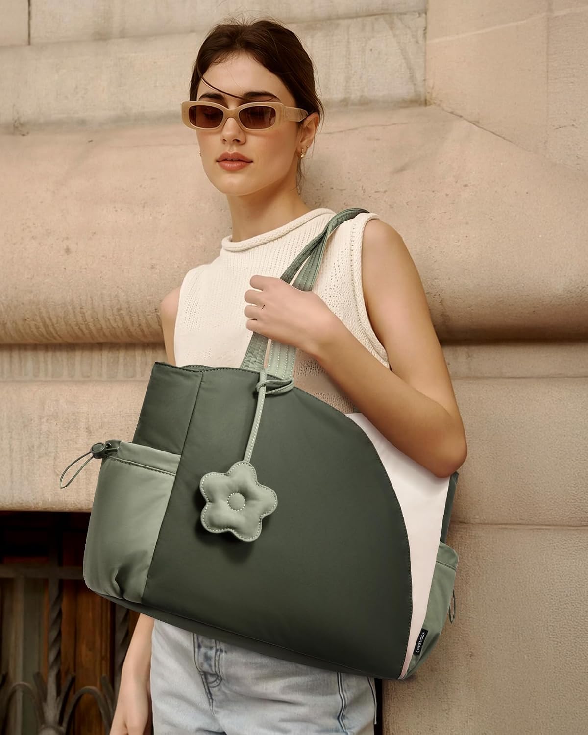Thumbnail 1 de LOVEVOOK Puffer Tote Bag, 15.6 inch laptop