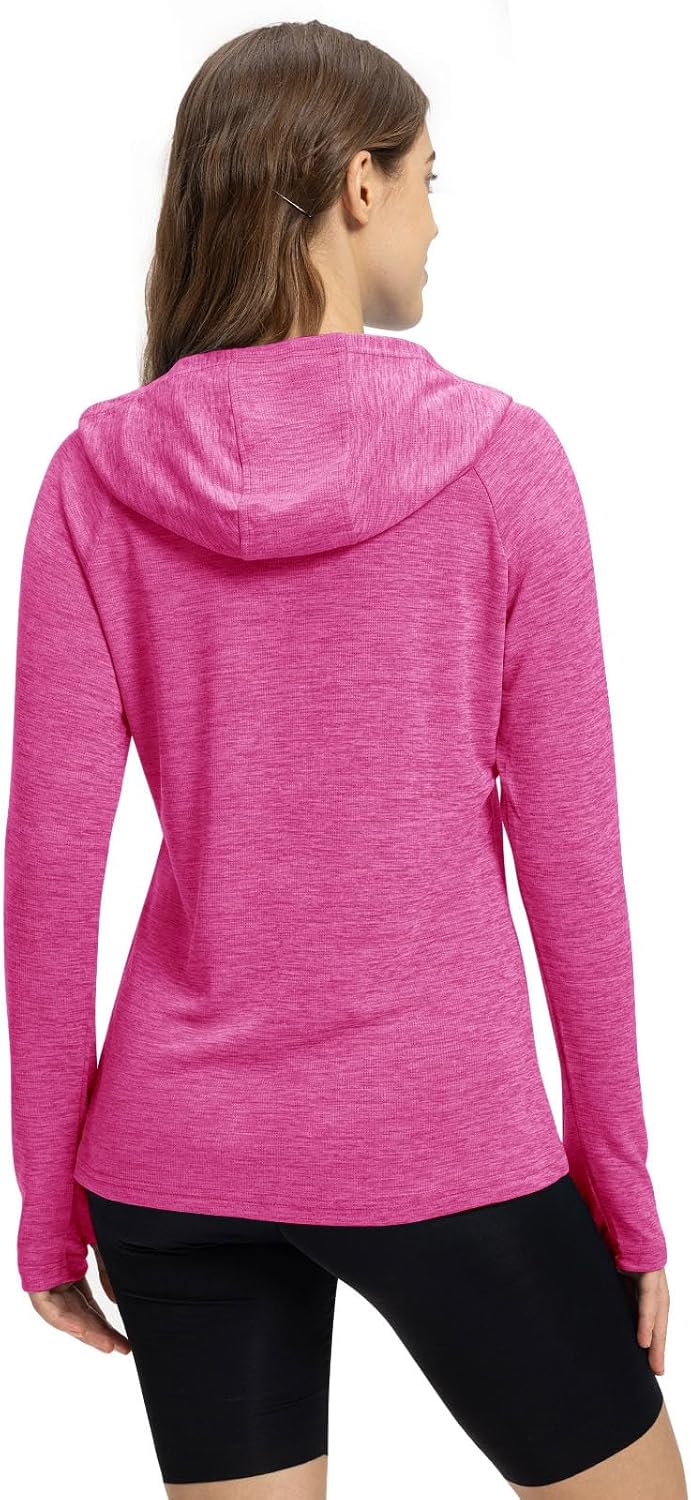 Detalle 2 de TBMPOY Women’s UPF 50+ Sun Protection Hoodie Long Sleeve (Lightweight UV Shirt)
