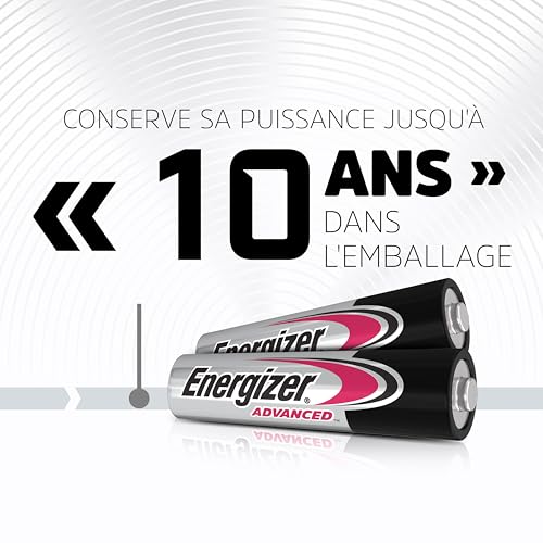 Detalle de Energizer Advanced piles AAA alcalines LR03 1,5 V, lot de 24
