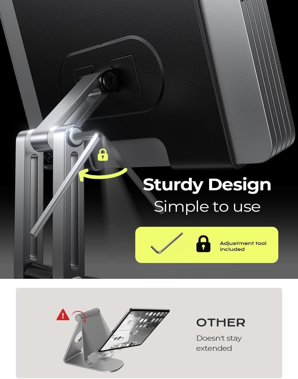 Thumbnail 5 de LISEN Tablet Ständer verstellbar 4,7–12,9"