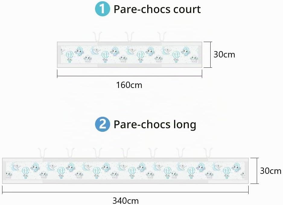 Thumbnail 1 de Aolso V-AOL-CW-YL-FBA bedomrander voor babybed, ademend mesh, 4 zijden
