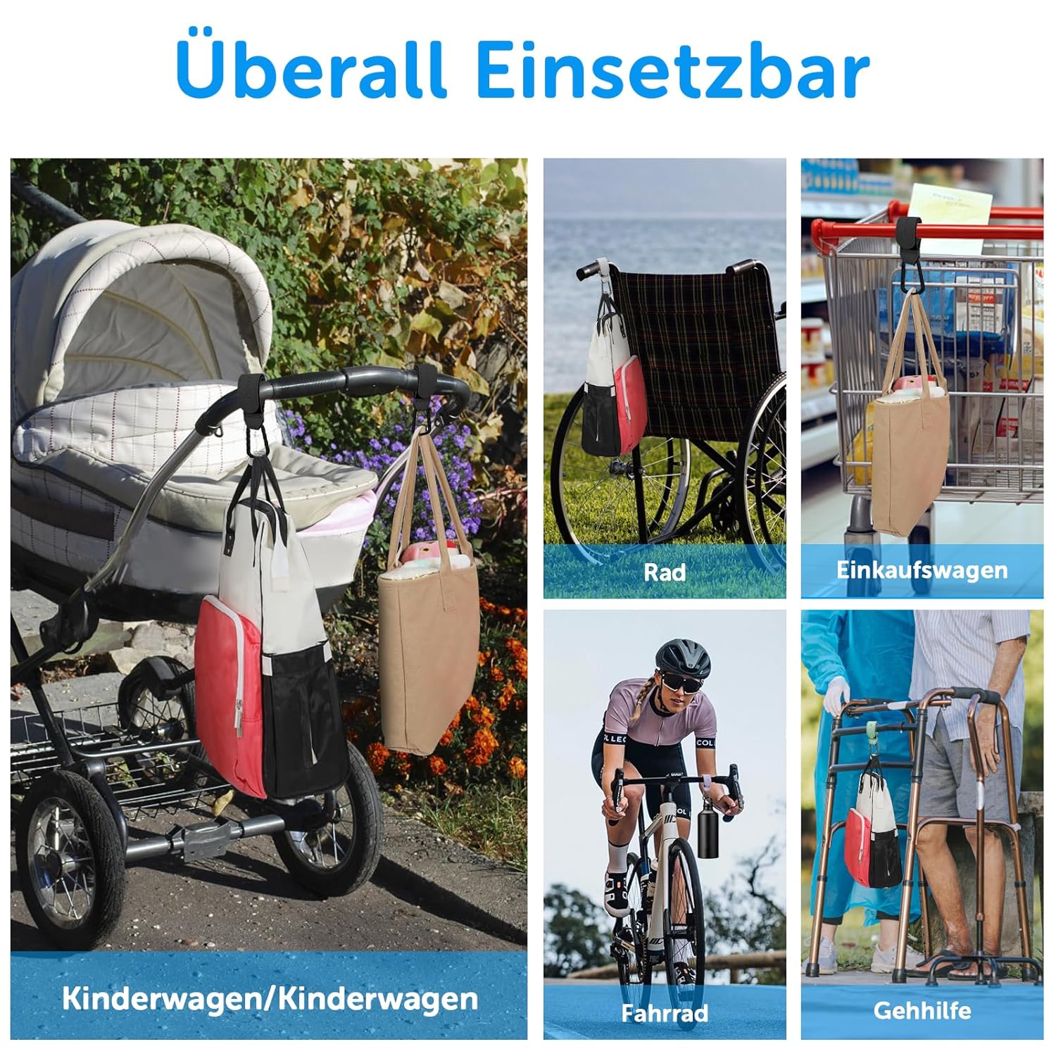 Thumbnail 6 de Bdwing Kinderwagen Haken 2 Stück