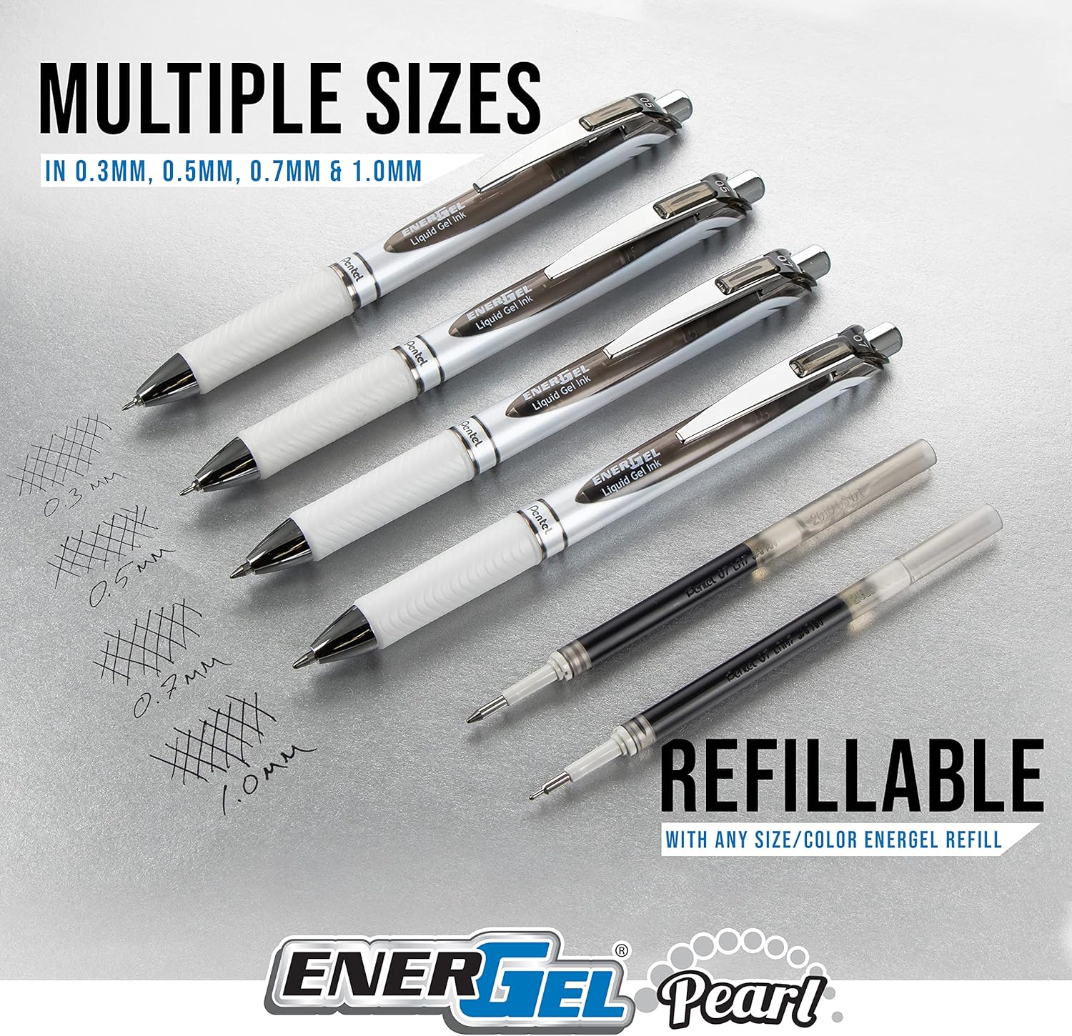 Detalle de Pentel Gel Pens, 0.5 mm Needle Tip