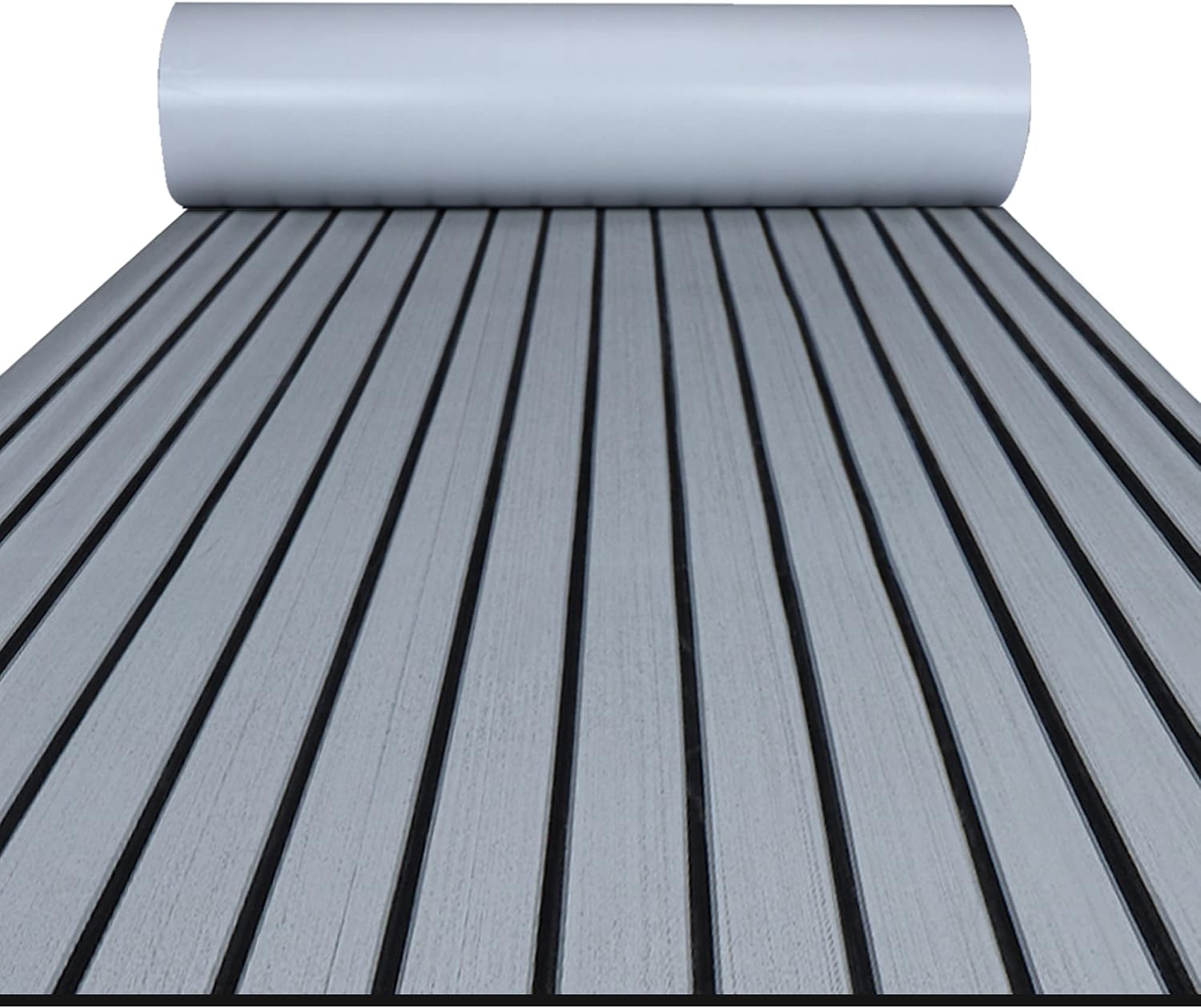 FOCEAN EVA Foam Boat Flooring Faux Teak Decking Mat Sheet (94.5 x 47.2 in)