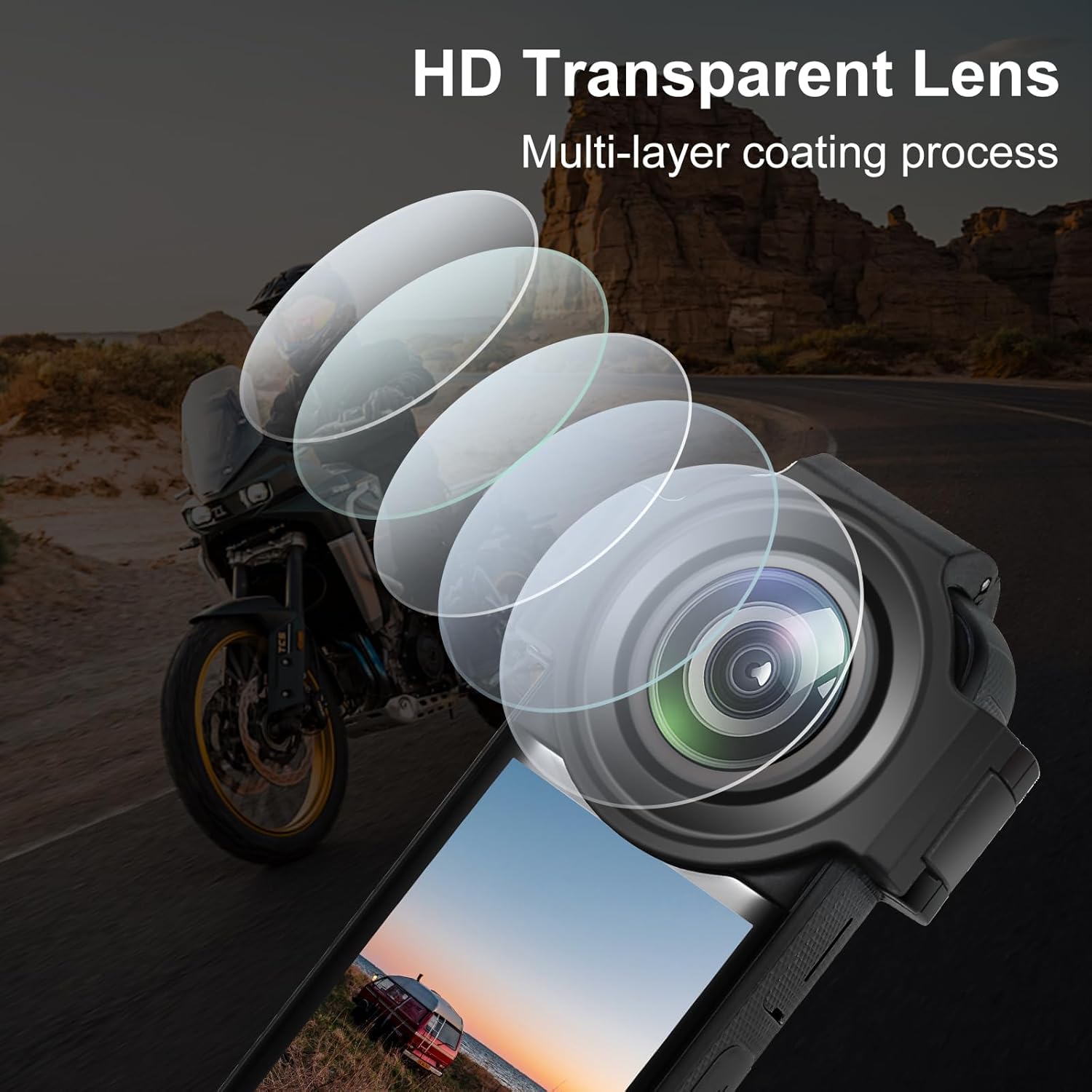 Detalle de PULUZ Upgrade Insta 360 X3 Lens Protector: Dual Lens Guards for Insta360 X3