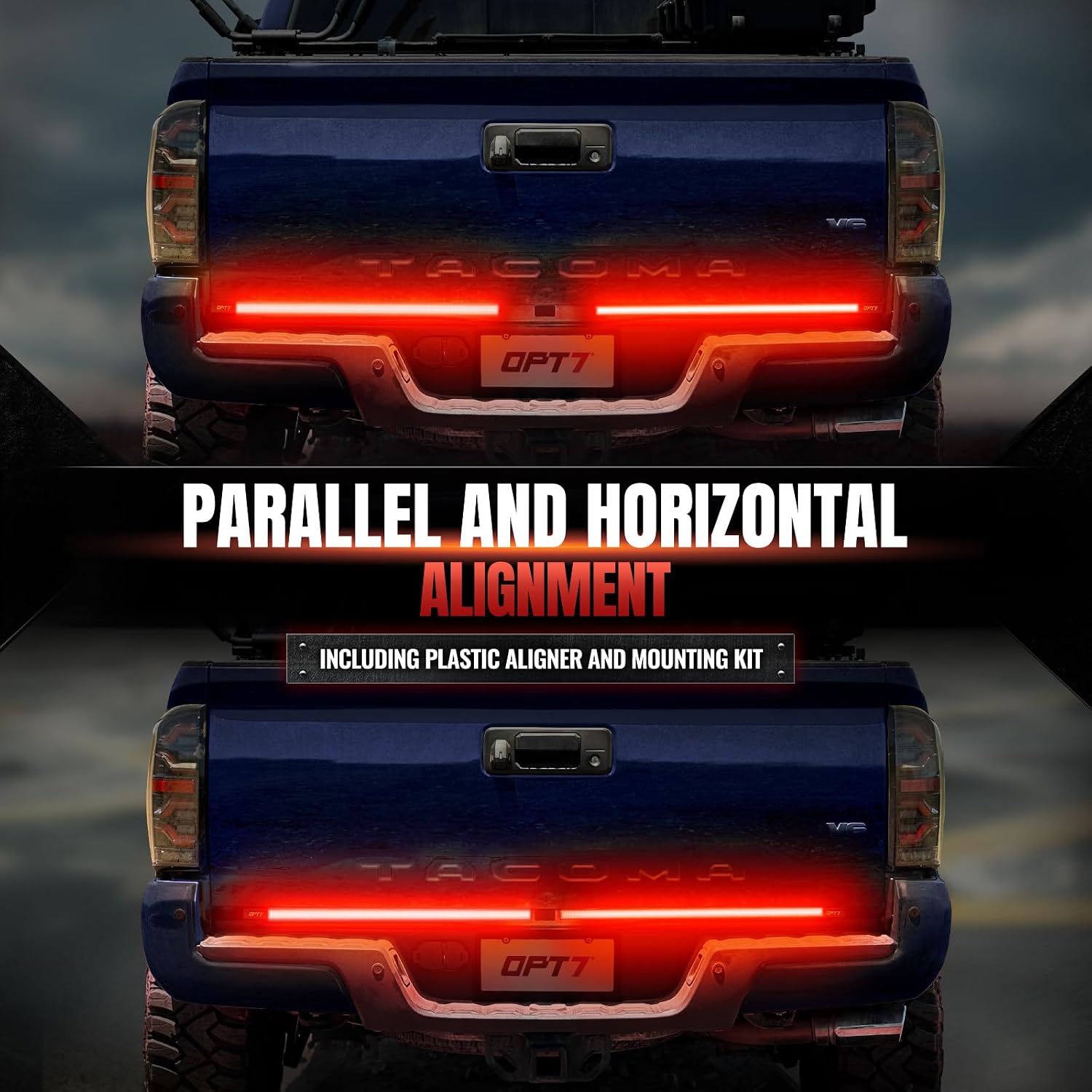 Thumbnail 2 de OPT7 Redline Parlux Triple Row LED Tailgate Bar for Tacoma