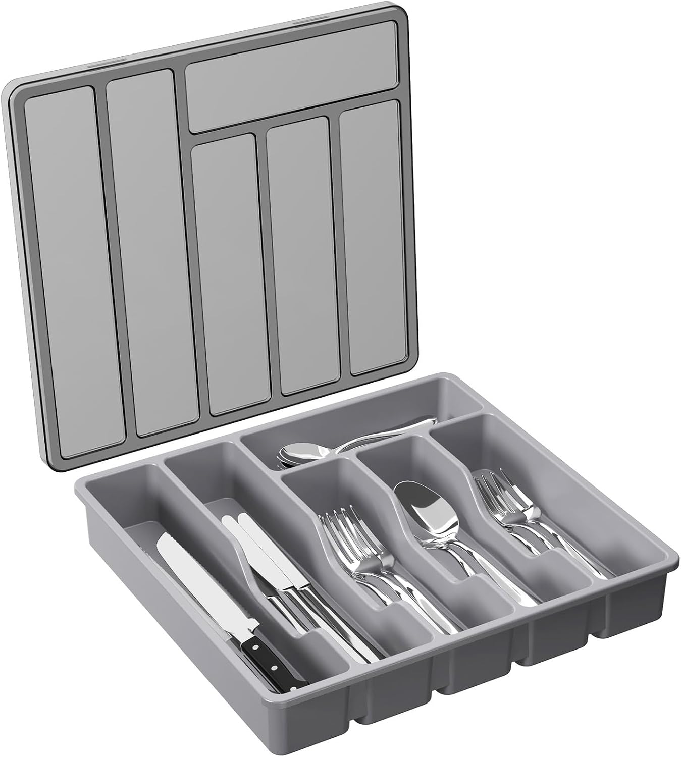 Detalle de Lifewit Silverware Organizer 12.6x11.8 in