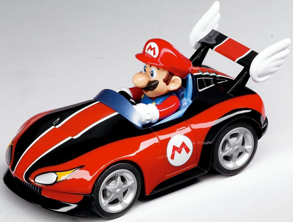 Detalle 1 de Carrera Pull & Speed 15813016 Mario Kart Mario – 3-pack med dragmotor, skala 1:43