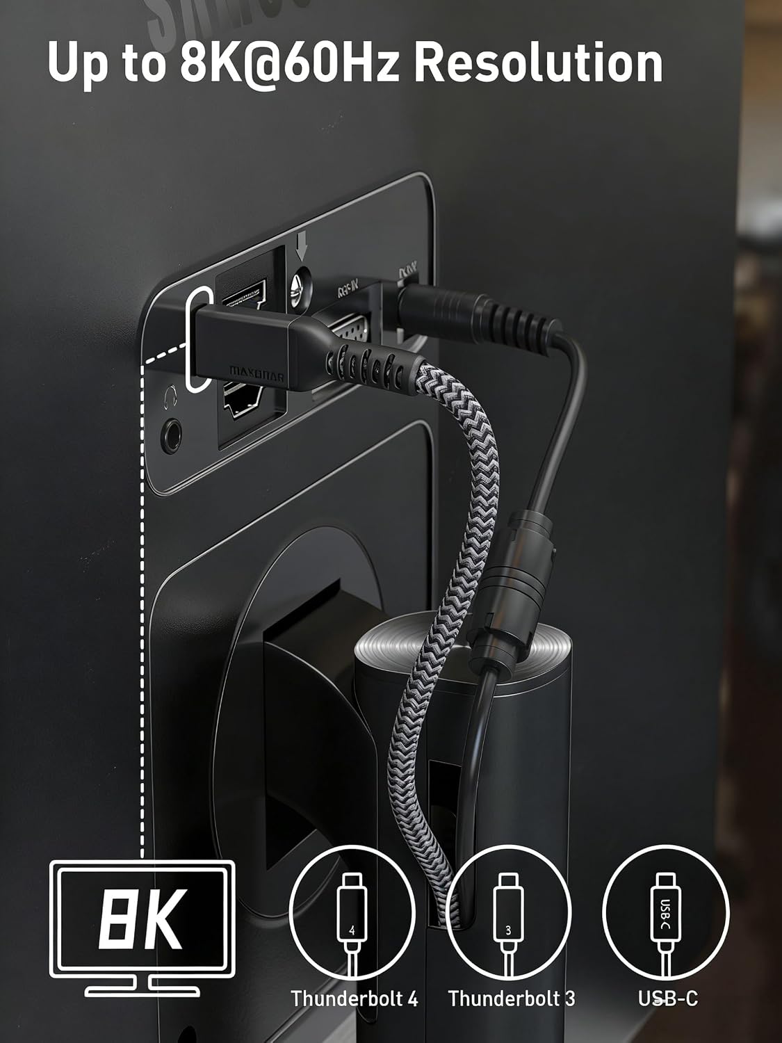 Detalle 2 de Maxonar Thunderbolt 4 Kabel 0,5 m
