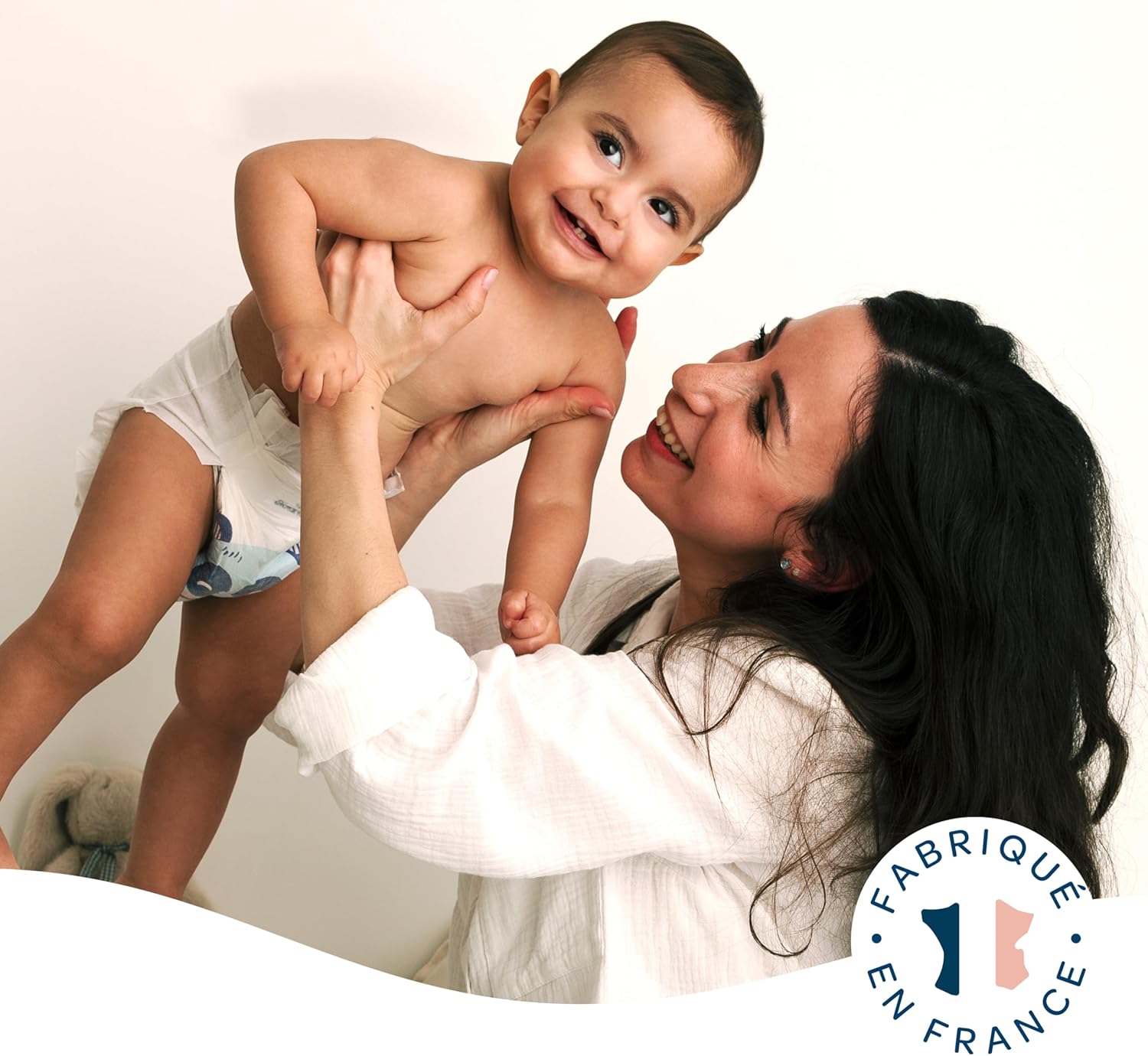 Thumbnail 5 de Couches bébé BIOLANE taille 5 (11-25 kg) peaux sensibles – ultra-absorbant, jusqu’à 12h au sec – pack 132 couches