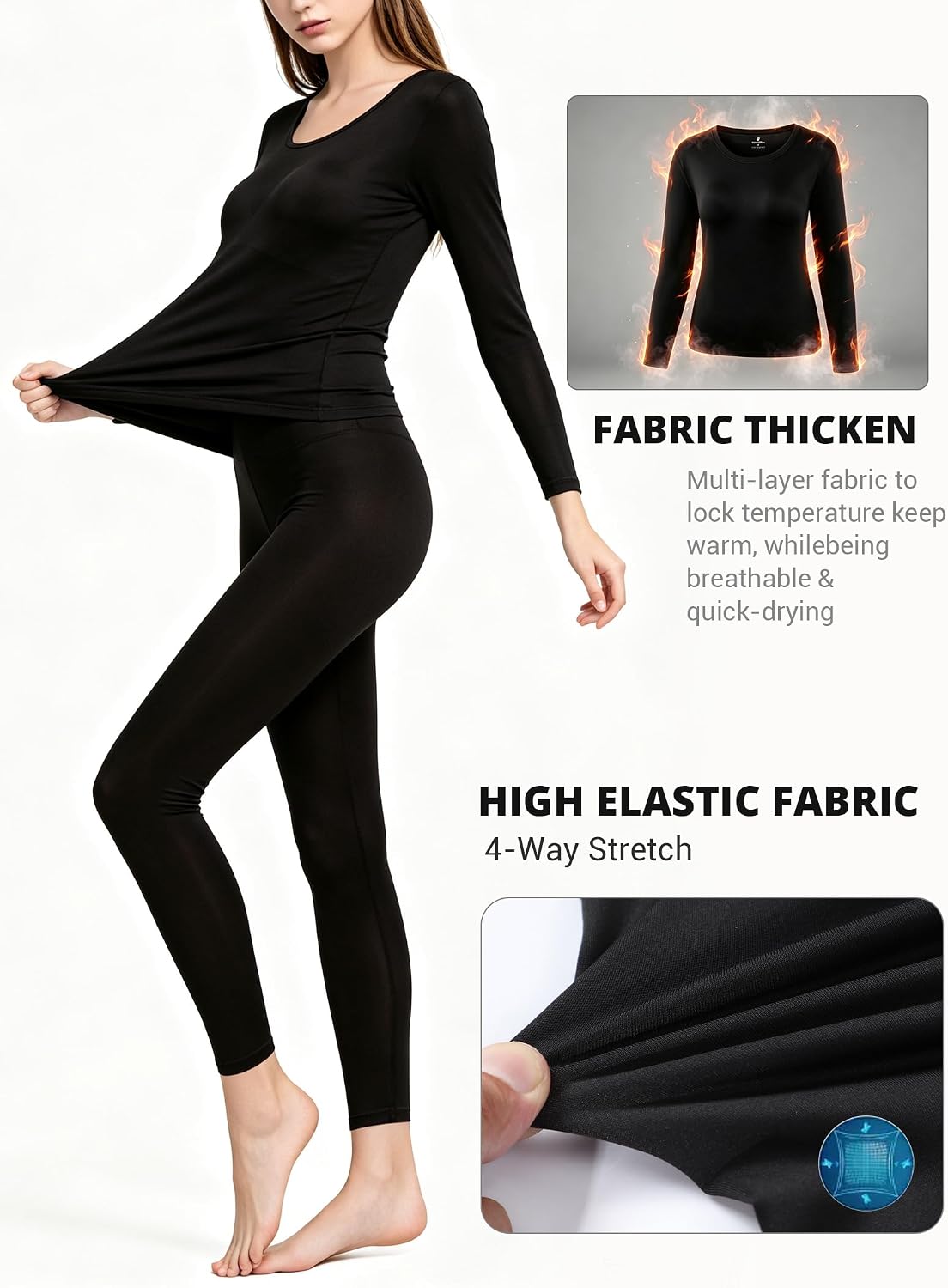 Detalle 2 de HEROBIKER Thermal Underwear Women ⚡