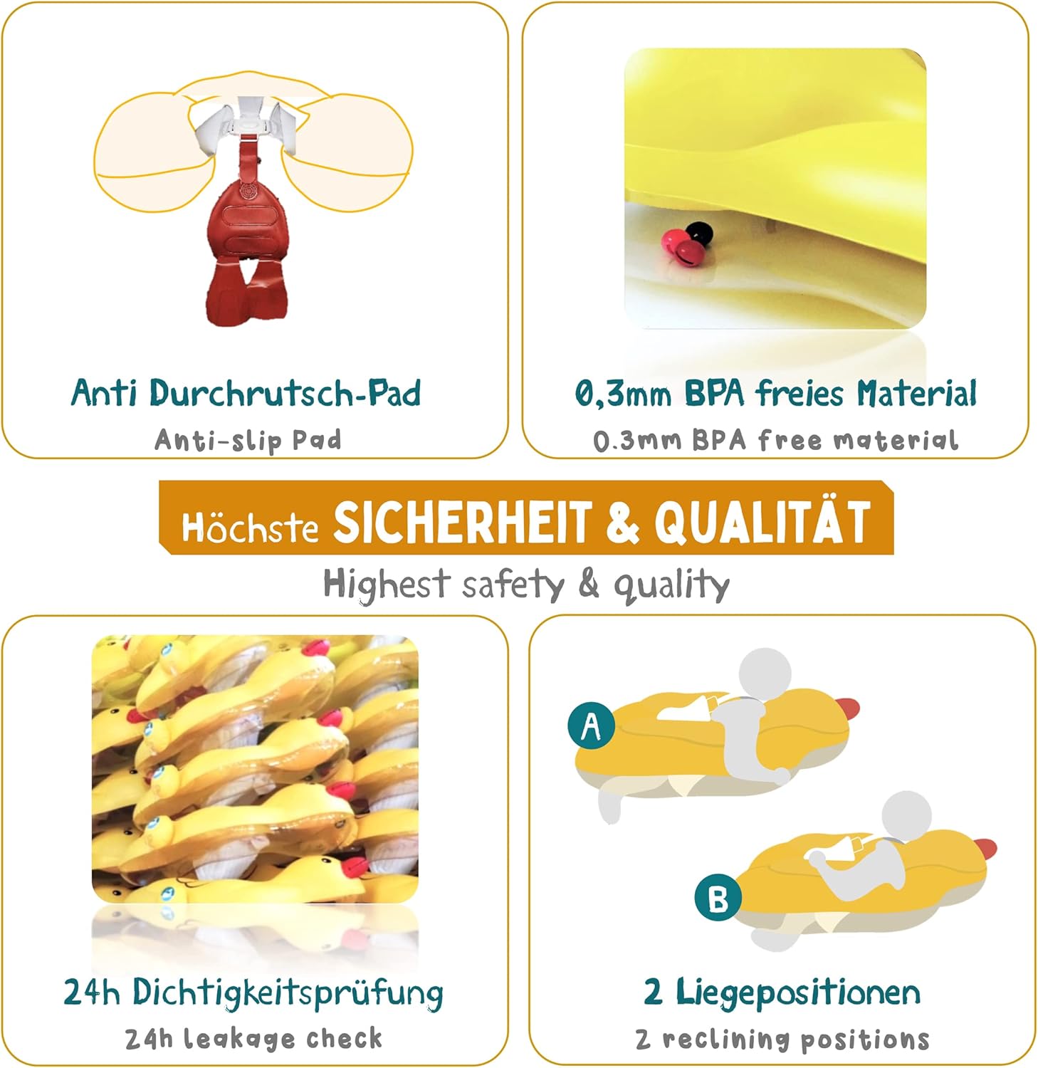 Thumbnail 3 de EDWEKIN Einzigartiger Baby Schwimmtrainer S 🐤