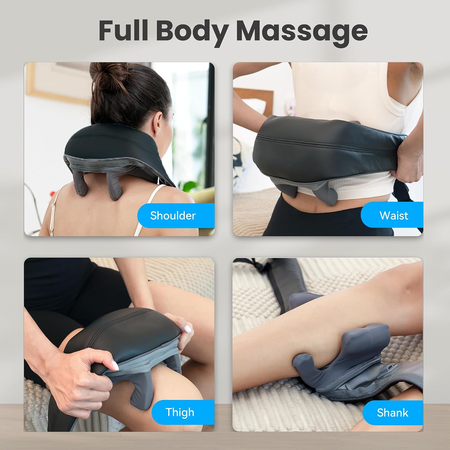 Thumbnail 5 de COMFIER Masajeador de Cuello Shiatsu Inalámbrico 4D con Calor 💆