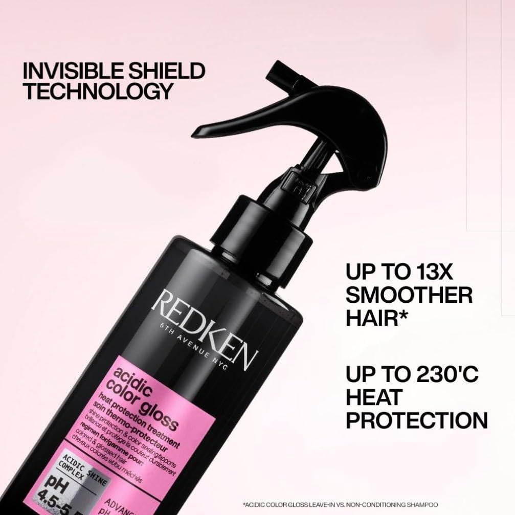 Thumbnail 1 de REDKEN Acidic Color Gloss Heat Protection Treatment Leave-In Shine Spray (230°C) – 190ml
