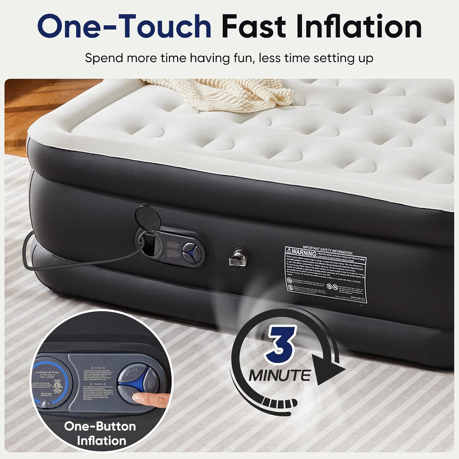 Detalle de Sweetcrispy Air Mattress Queen