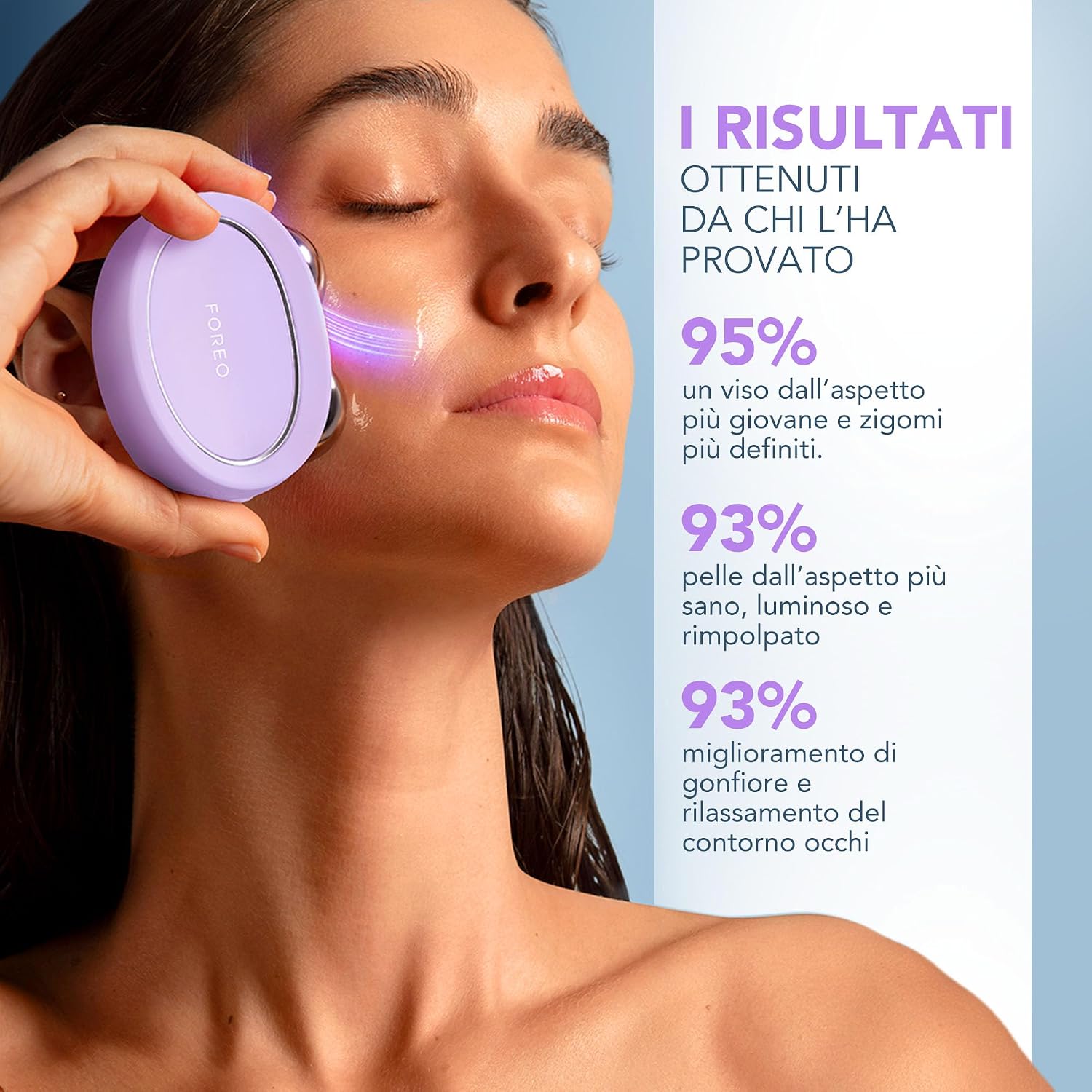 Detalle 2 de FOREO BEAR 2 massaggiatore viso Lavender 45 mm
