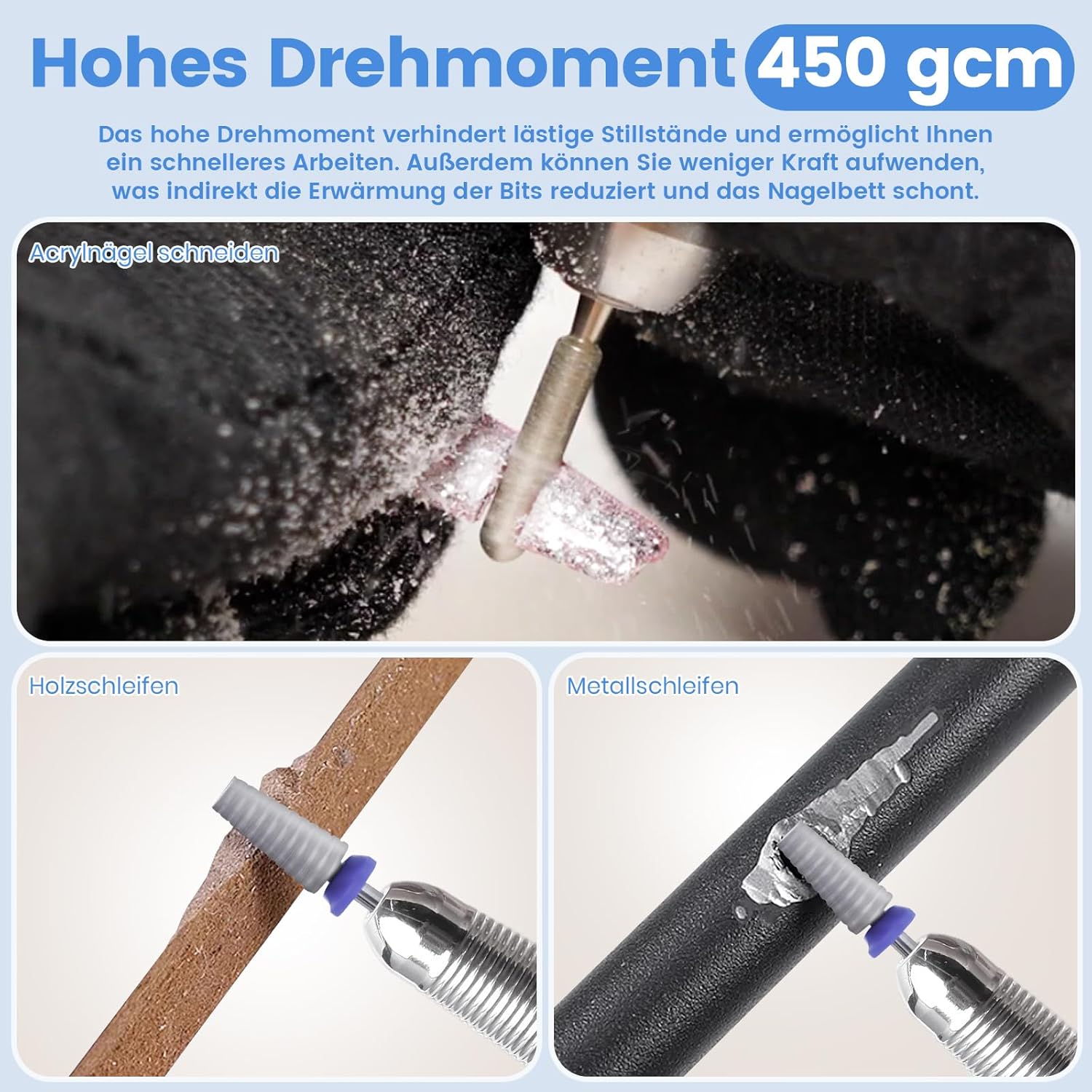 Thumbnail 1 de Delanie Nagelfräser Elektrisch 35000 U/min – kabelloser Akku-Nagelfräser für Acrylnägel und mehr