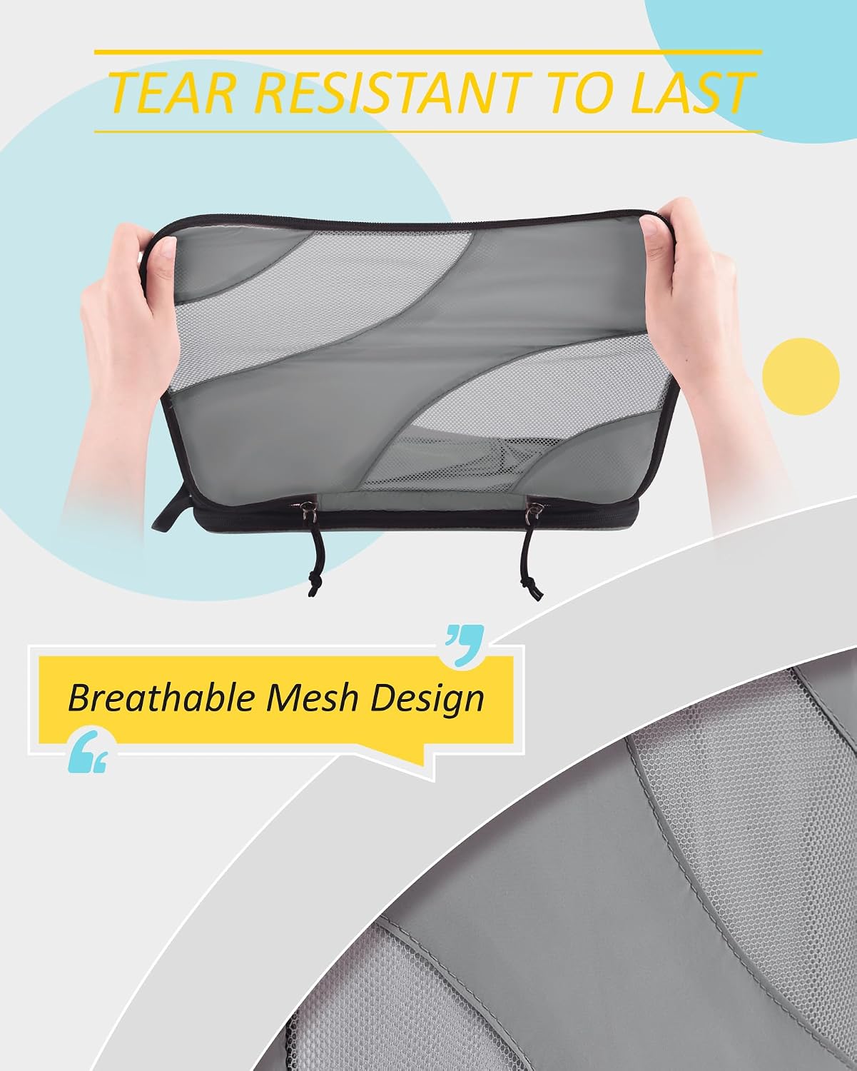 Thumbnail 2 de BAGSMART Compression Packing Cubes 6 pack