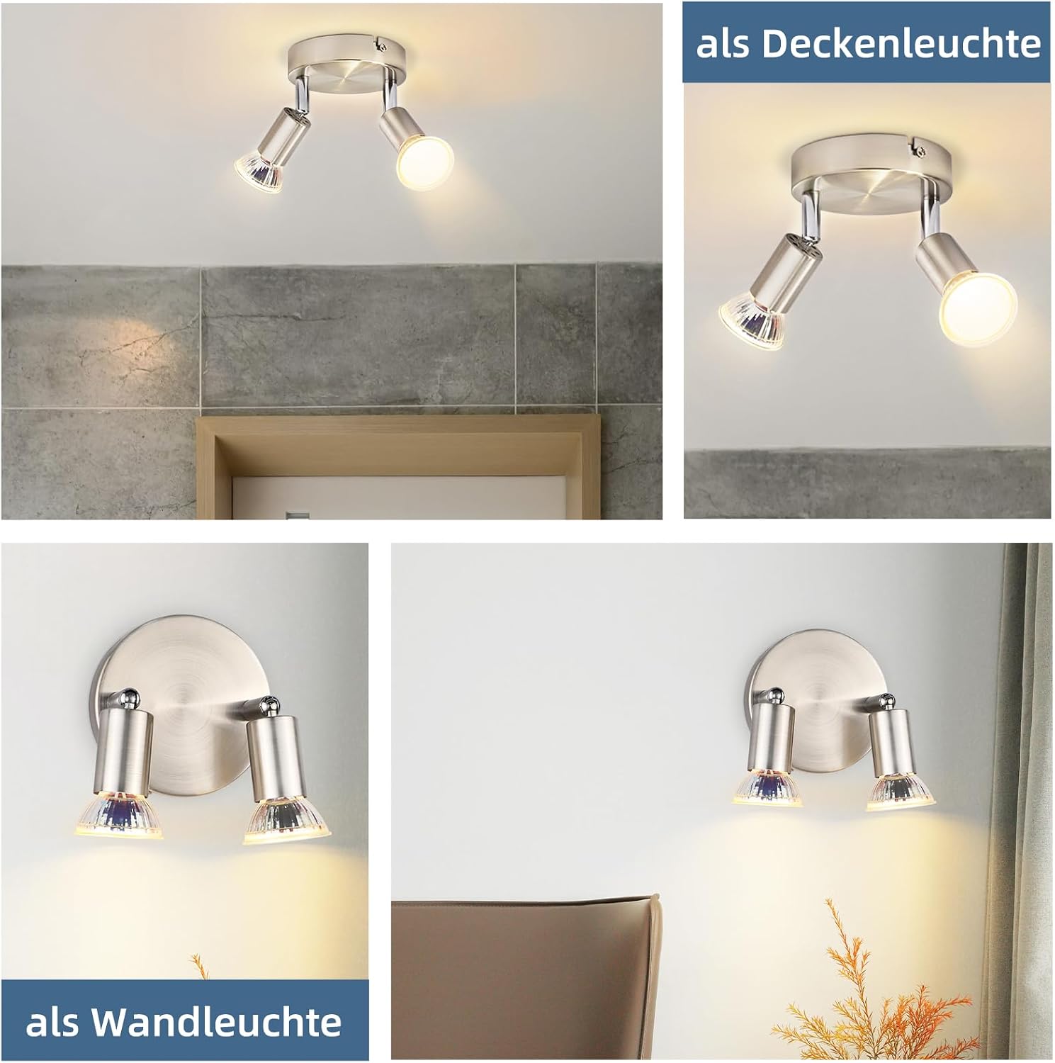 Thumbnail 6 de Glitzerlife Deckenstrahler 2-flammig GU10