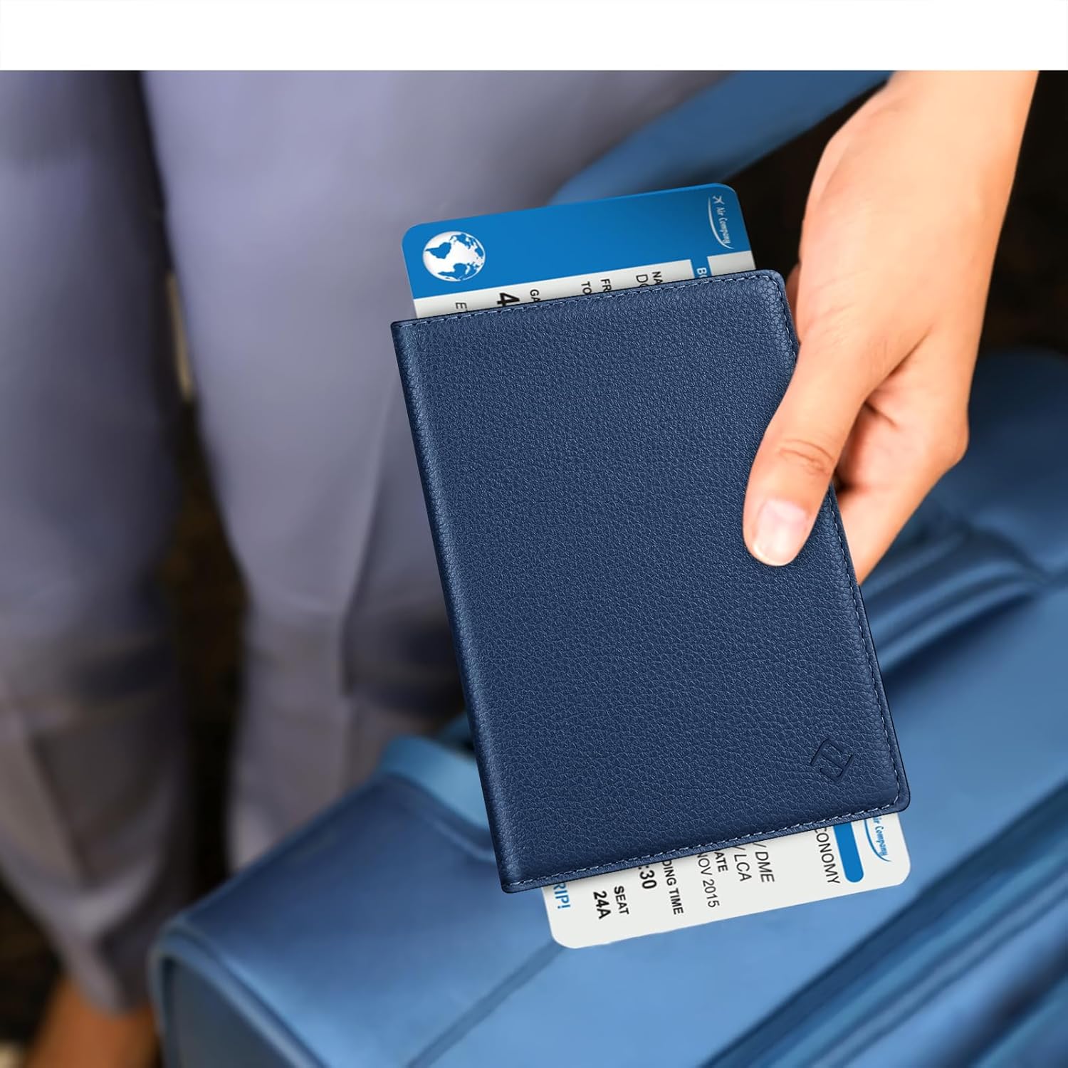 Thumbnail 6 de FINTIE Porta Passaporto da Viaggio con protezione RFID e custodia per documenti