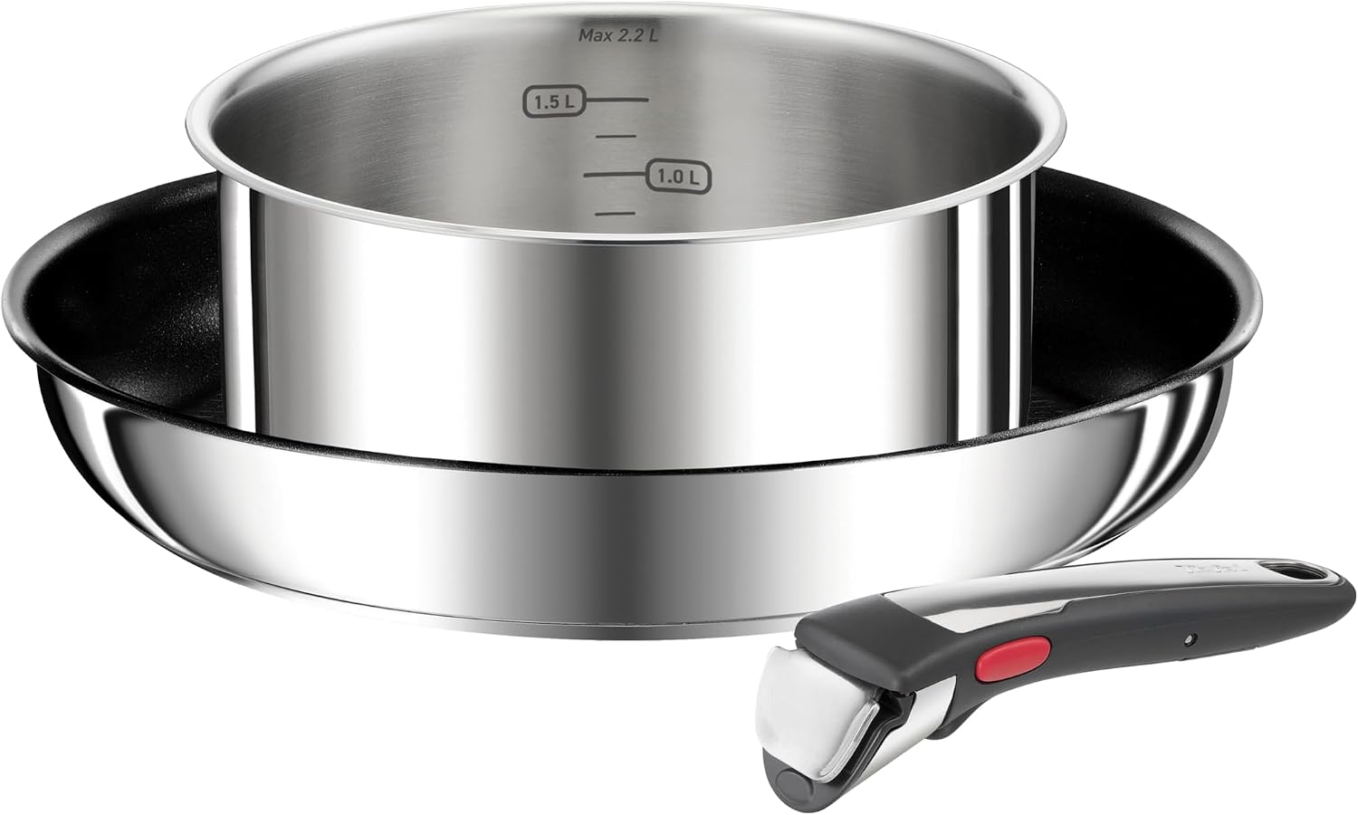 Detalle de Tefal Ingenio Preference On pannenset, 3-delig met afneembare handgreep