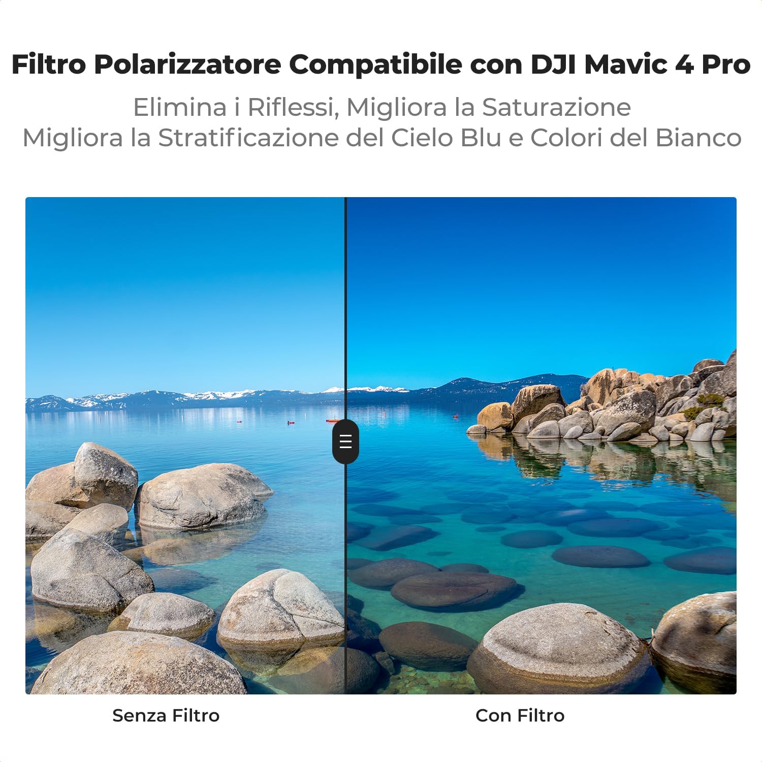 Detalle de K&F CONCEPT Filtro Polarizzatore Circolare CPL per Mavic 4 Pro