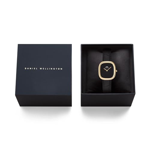 Detalle de Daniel Wellington Margot Orologi 24x26 in acciaio 316L placcato oro PVD con pelle genuina