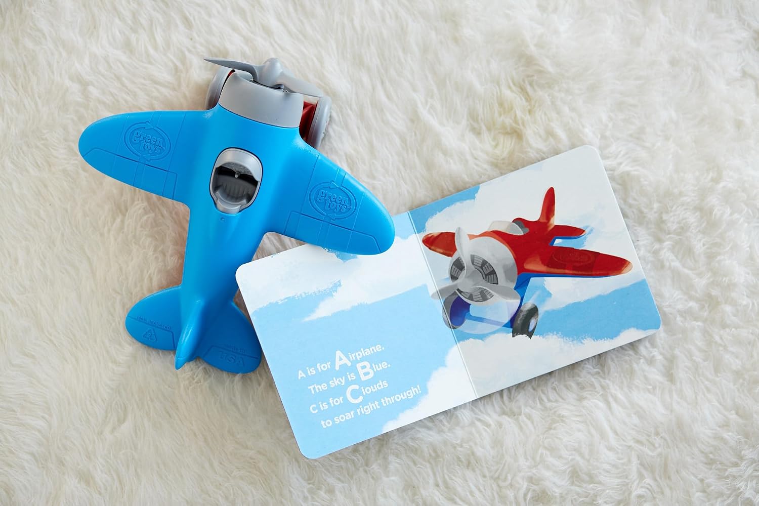 Thumbnail 2 de Green Toys Airplane & Board Book toy ✈