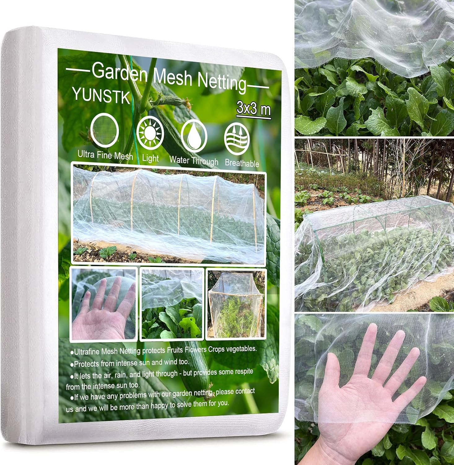 Thumbnail 6 de Garden Netting for Veg Patch Fine Mesh 3x6m: Insect Protection Netting for Veg Crops