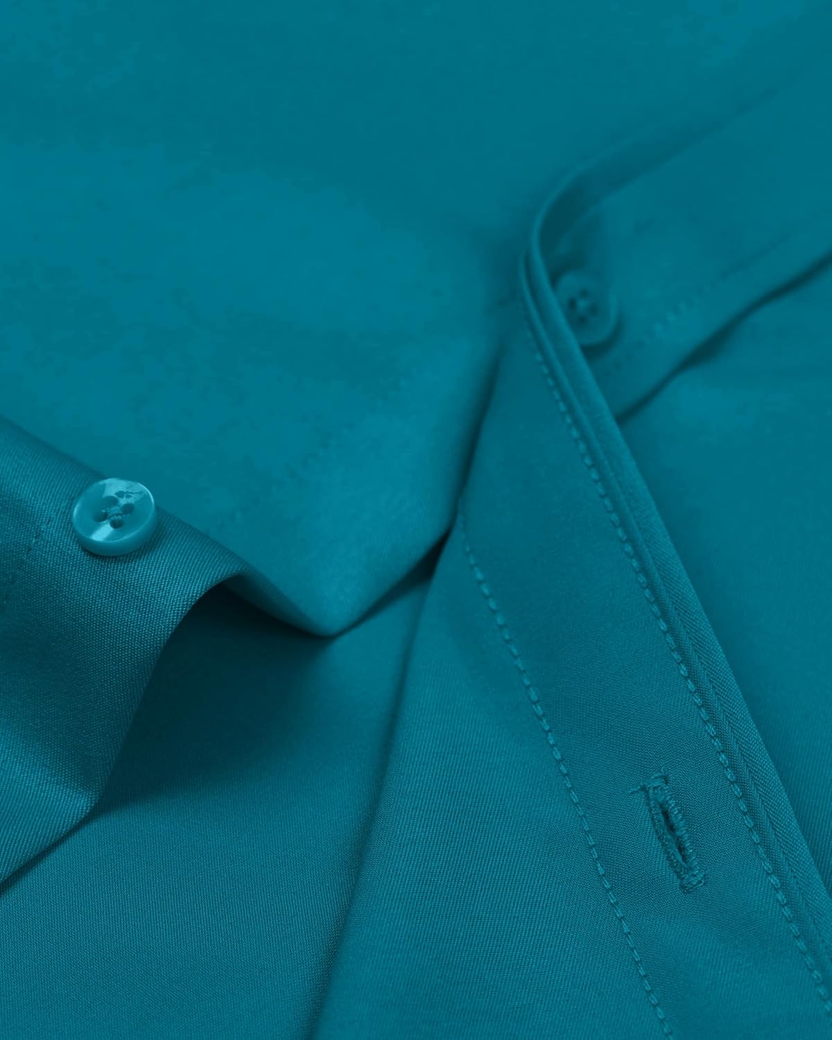 Thumbnail 3 de Alimens & Gentle Men's Dress Shirt Long Sleeve - Wrinkle-Free Stretch Button-Down