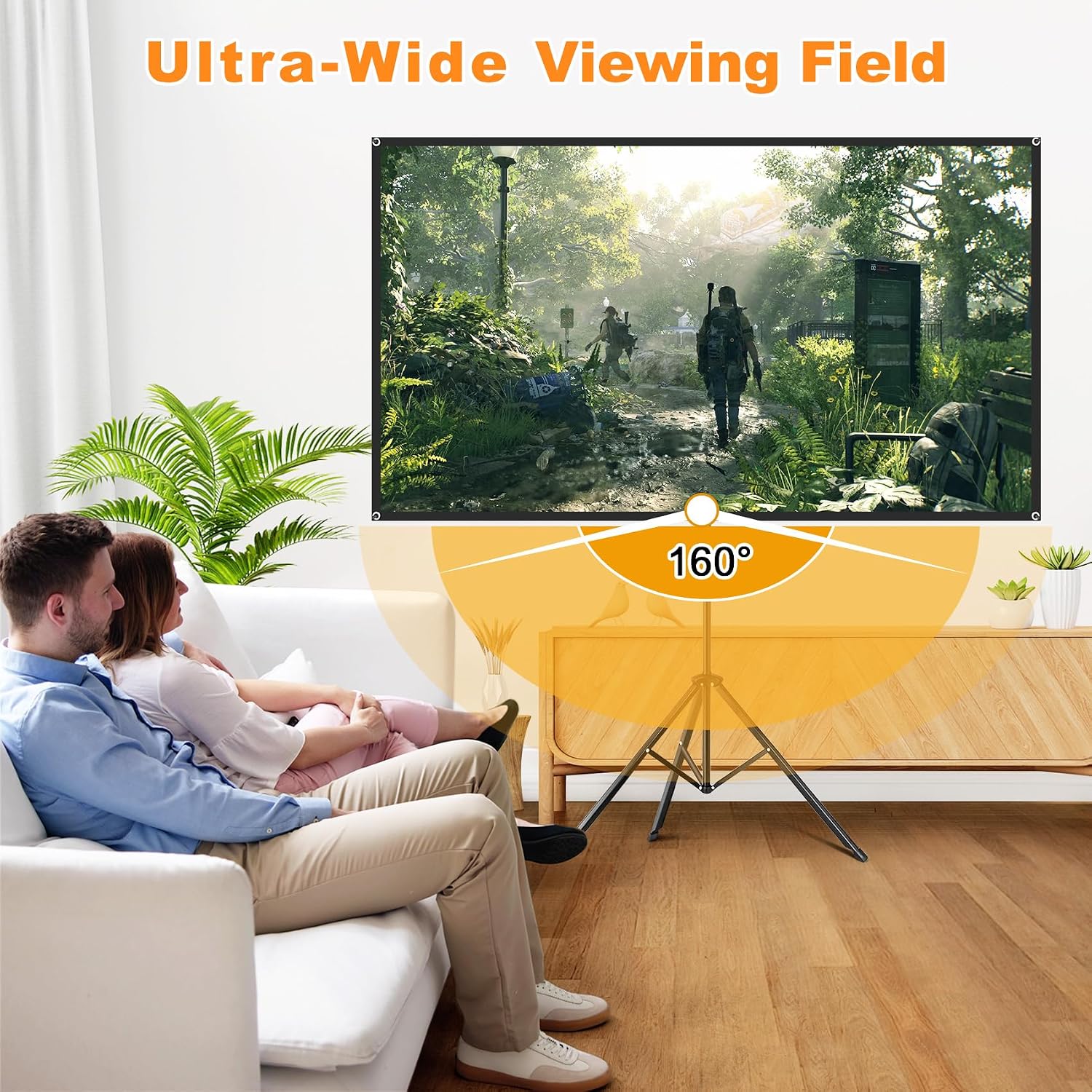 Thumbnail 5 de VISULAPEX 2025 80” fiberglass projector screen
