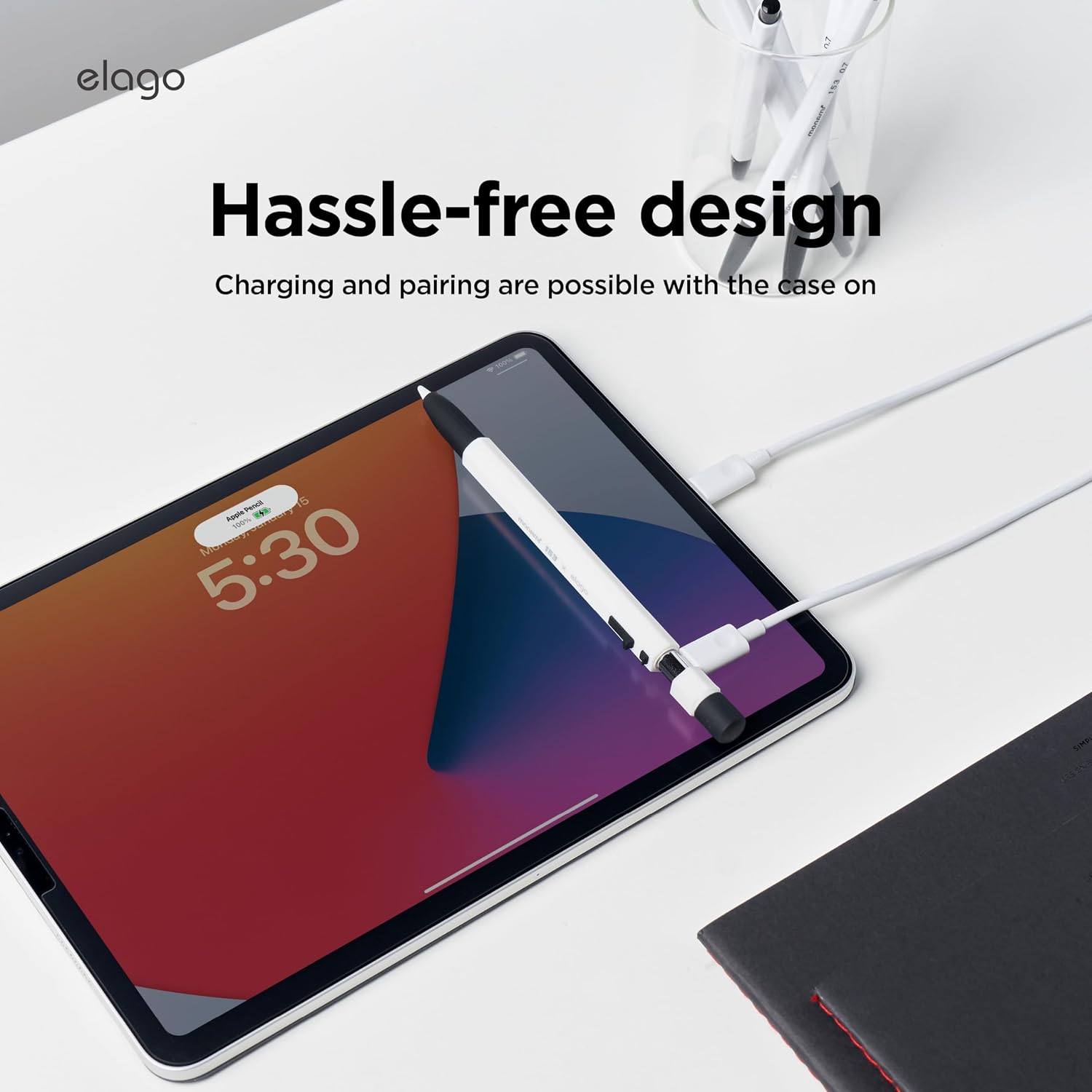 Thumbnail 6 de elago X MONAMI Cover compatibile con Apple Pencil USB-C: custodia in silicone con attacco magnetico