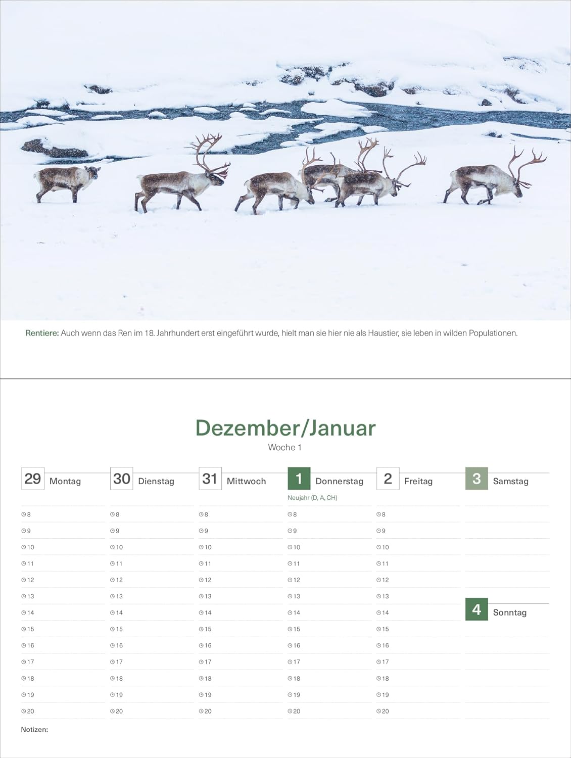 Detalle de Island - KUNTH Tischkalender 2025: Wochenkalender mit faszinierenden Fotomotiven