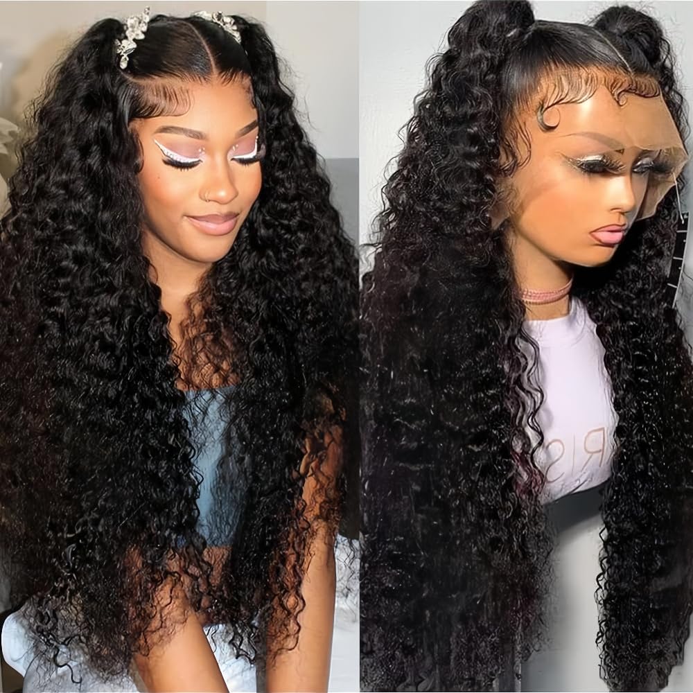 Detalle de Silinli 28 Inch Deep Wave Wig ๐