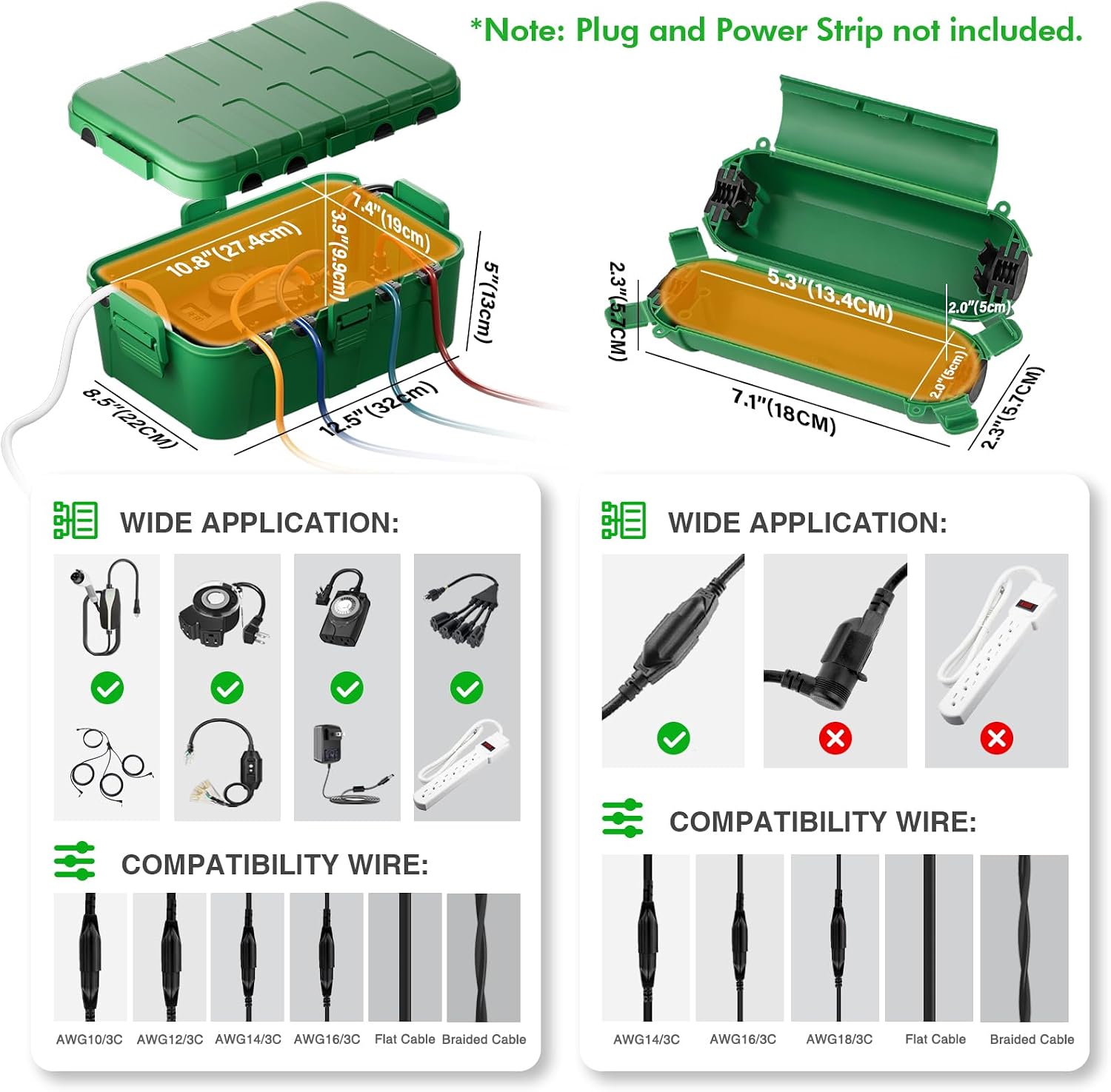 Detalle 2 de Restmo O-ECC-3 Outdoor Electrical Box Set, IP54, 1 Extra-Large + 4 Small Covers