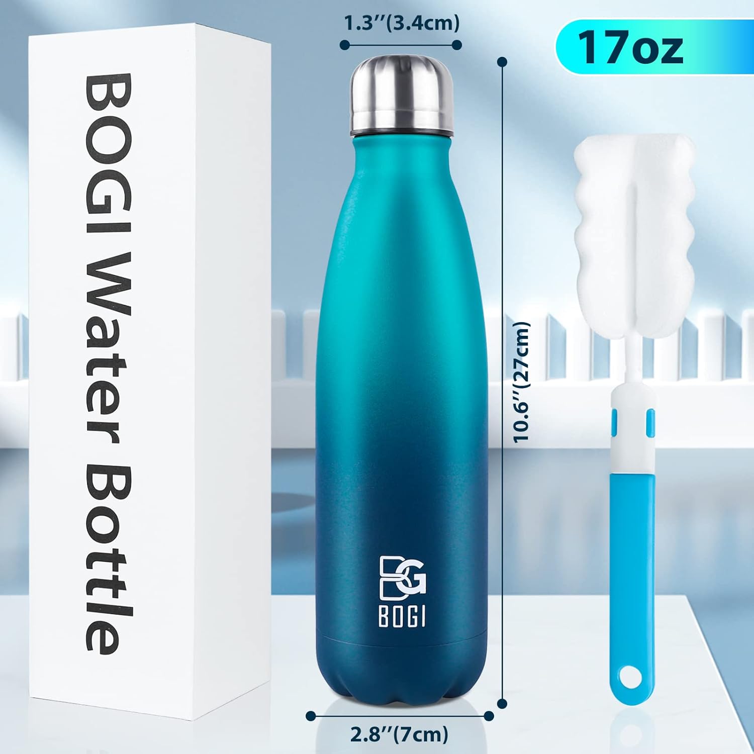 Thumbnail 1 de BOGI Insulated 500ml Stainless Steel Water Bottle 💧