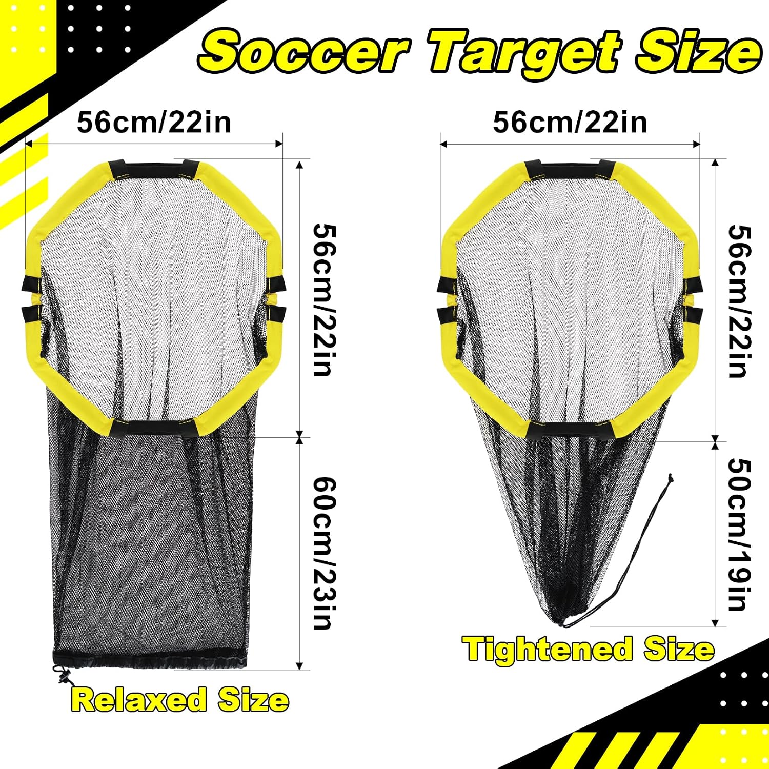 Detalle de Happy Jump 3-in-1 Football Target Net and Portable Ball Bag: Practical Training Aids for Accurate Shooting